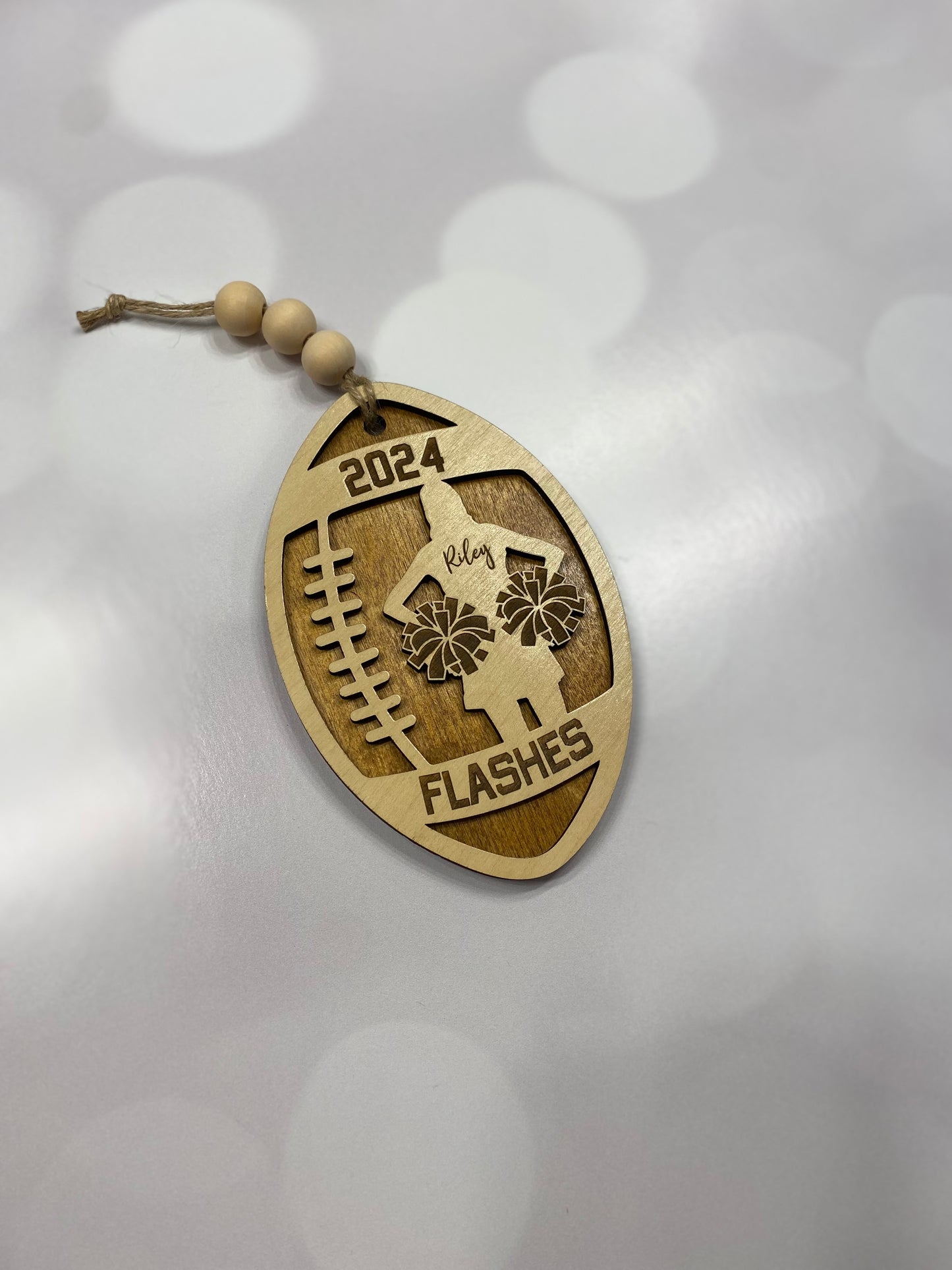 Personalized Cheerleader Ornament