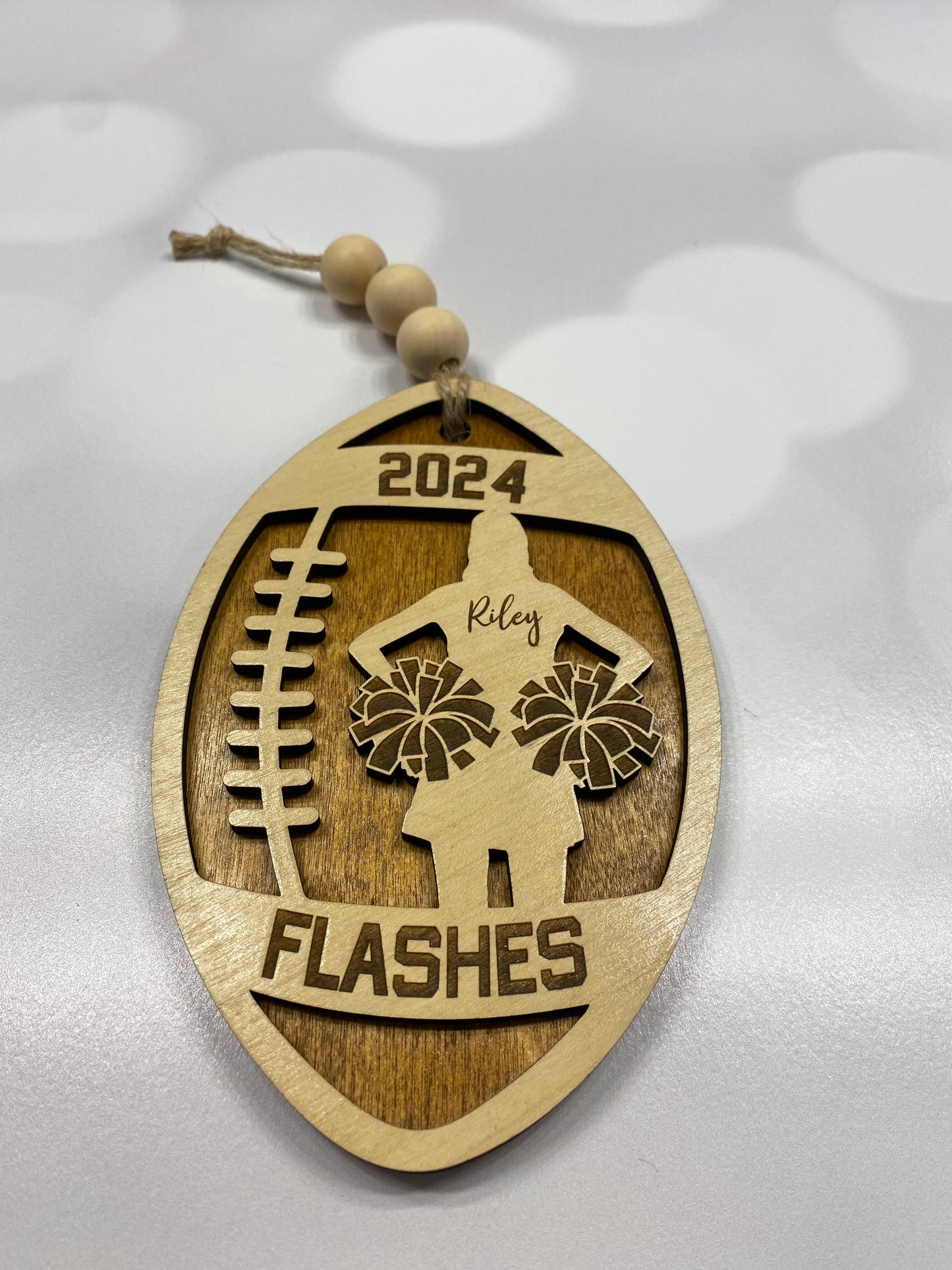 Personalized Cheerleader Ornament