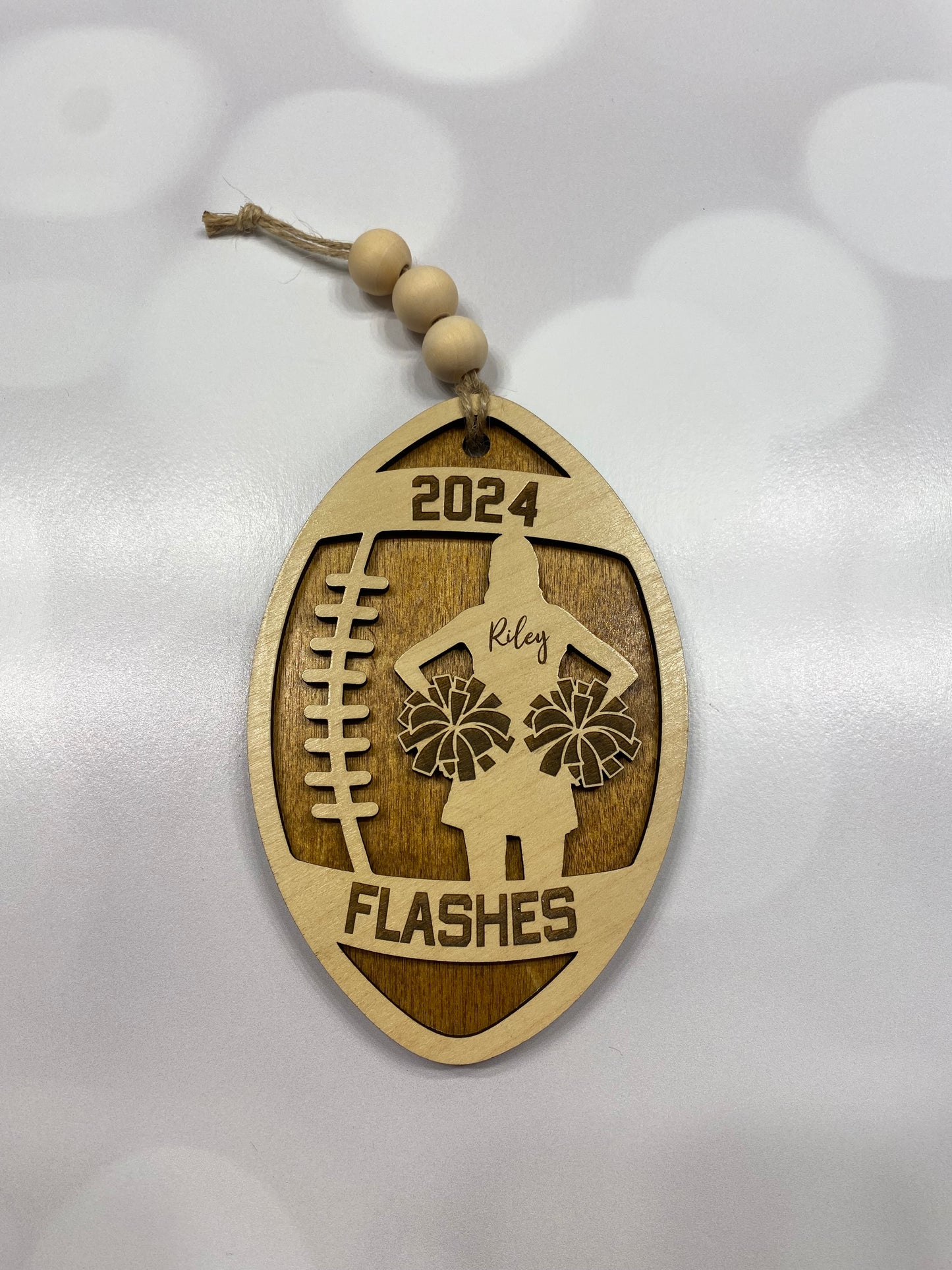 Personalized Cheerleader Ornament