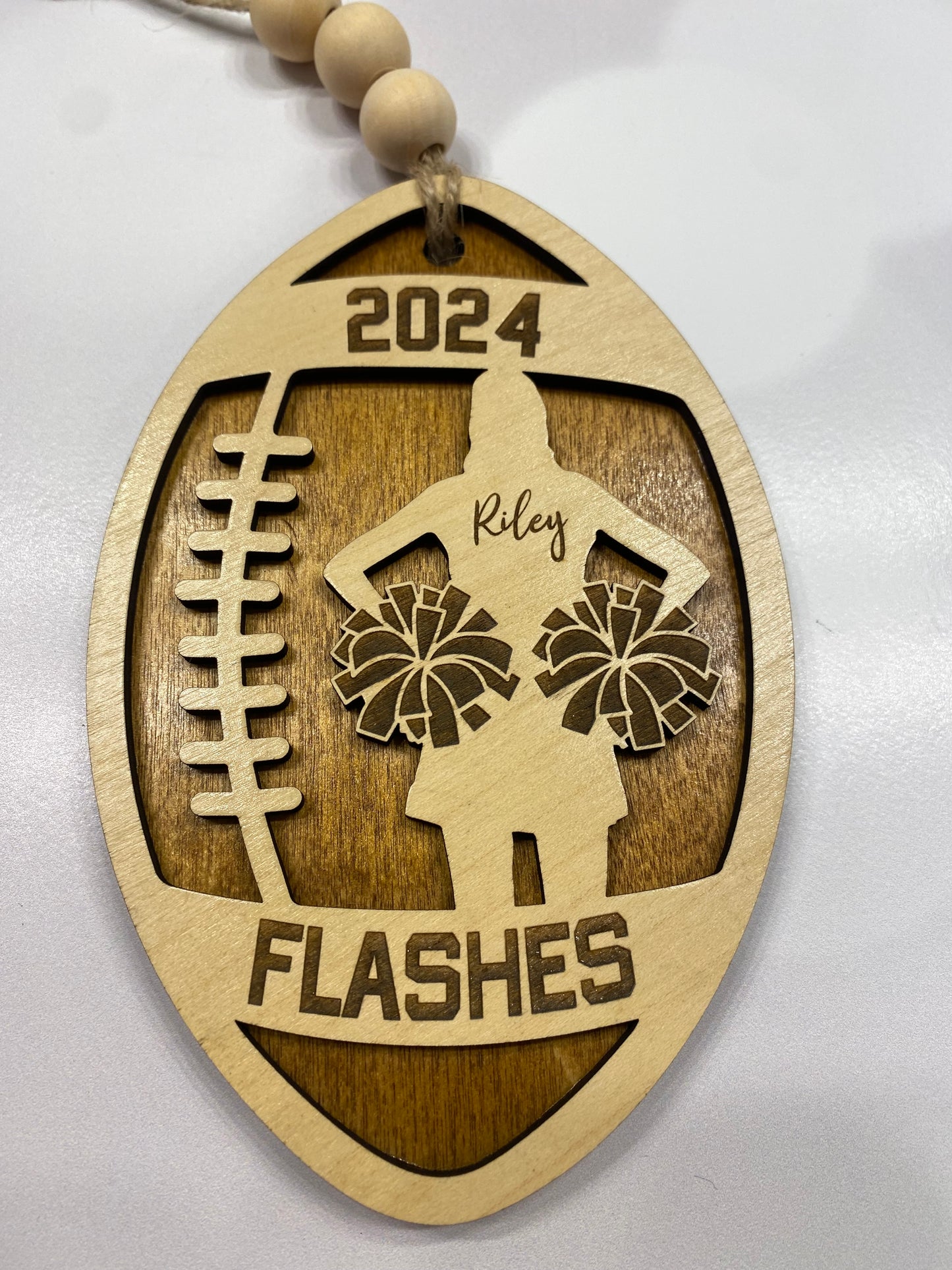Personalized Cheerleader Ornament