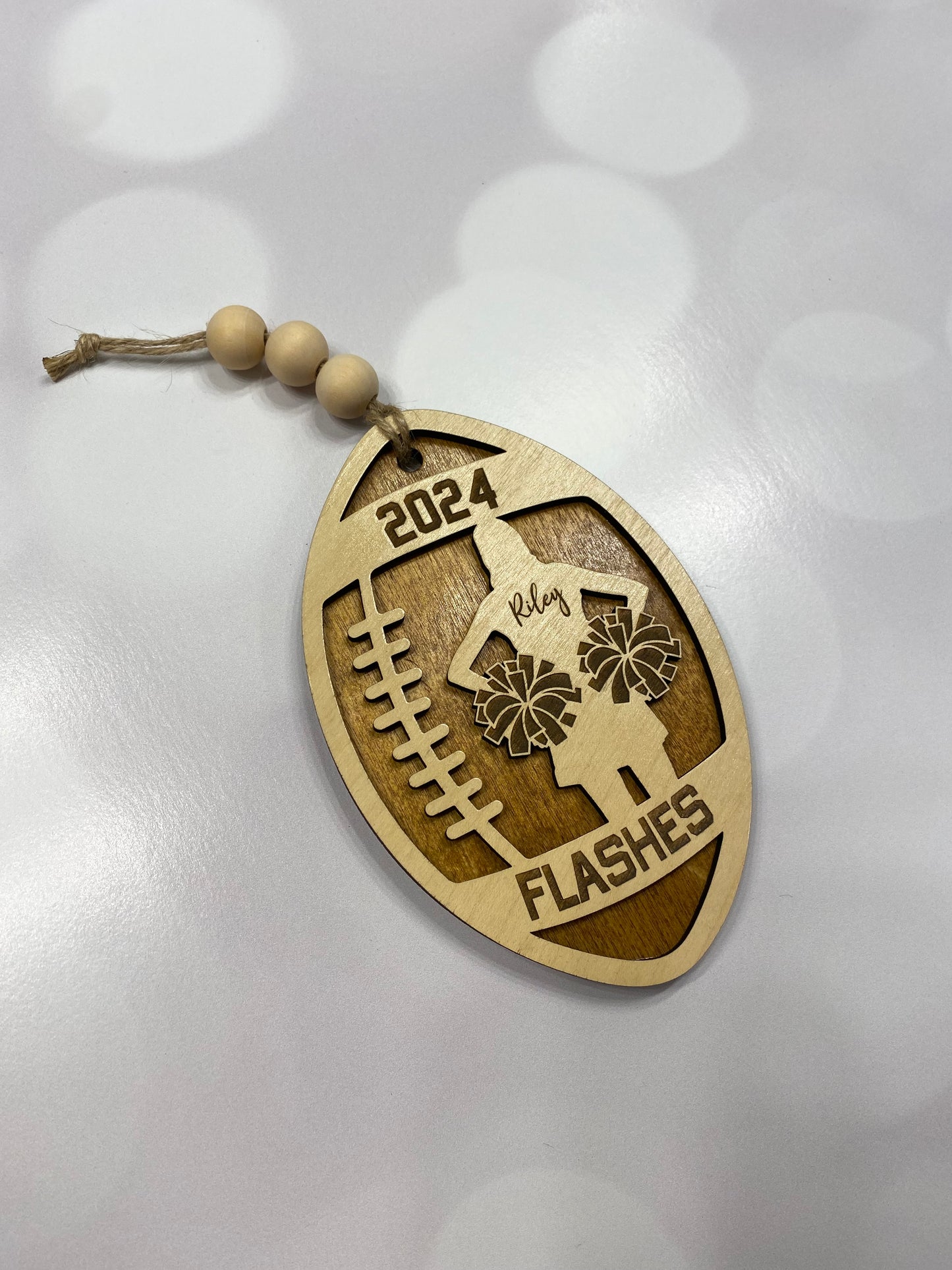 Personalized Cheerleader Ornament