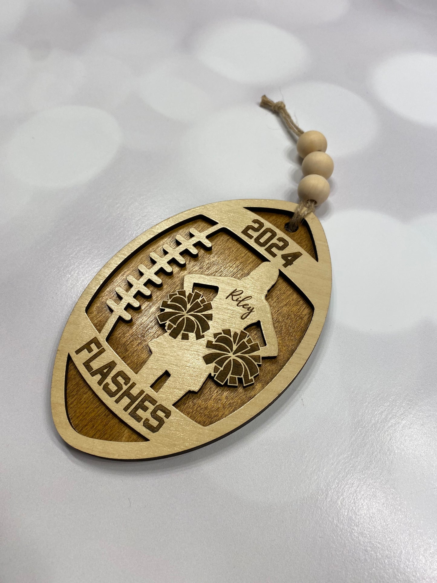 Personalized Cheerleader Ornament