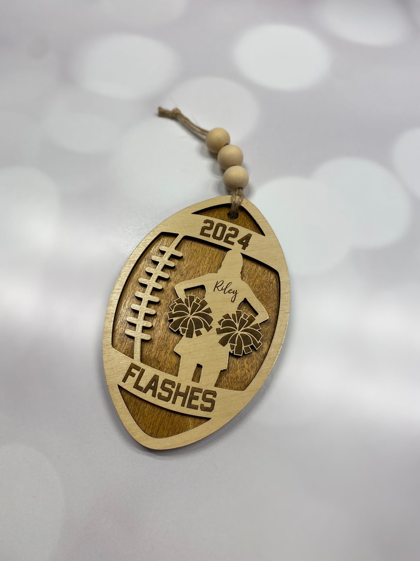Personalized Cheerleader Ornament