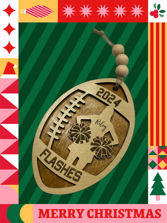 Personalized Cheerleader Ornament