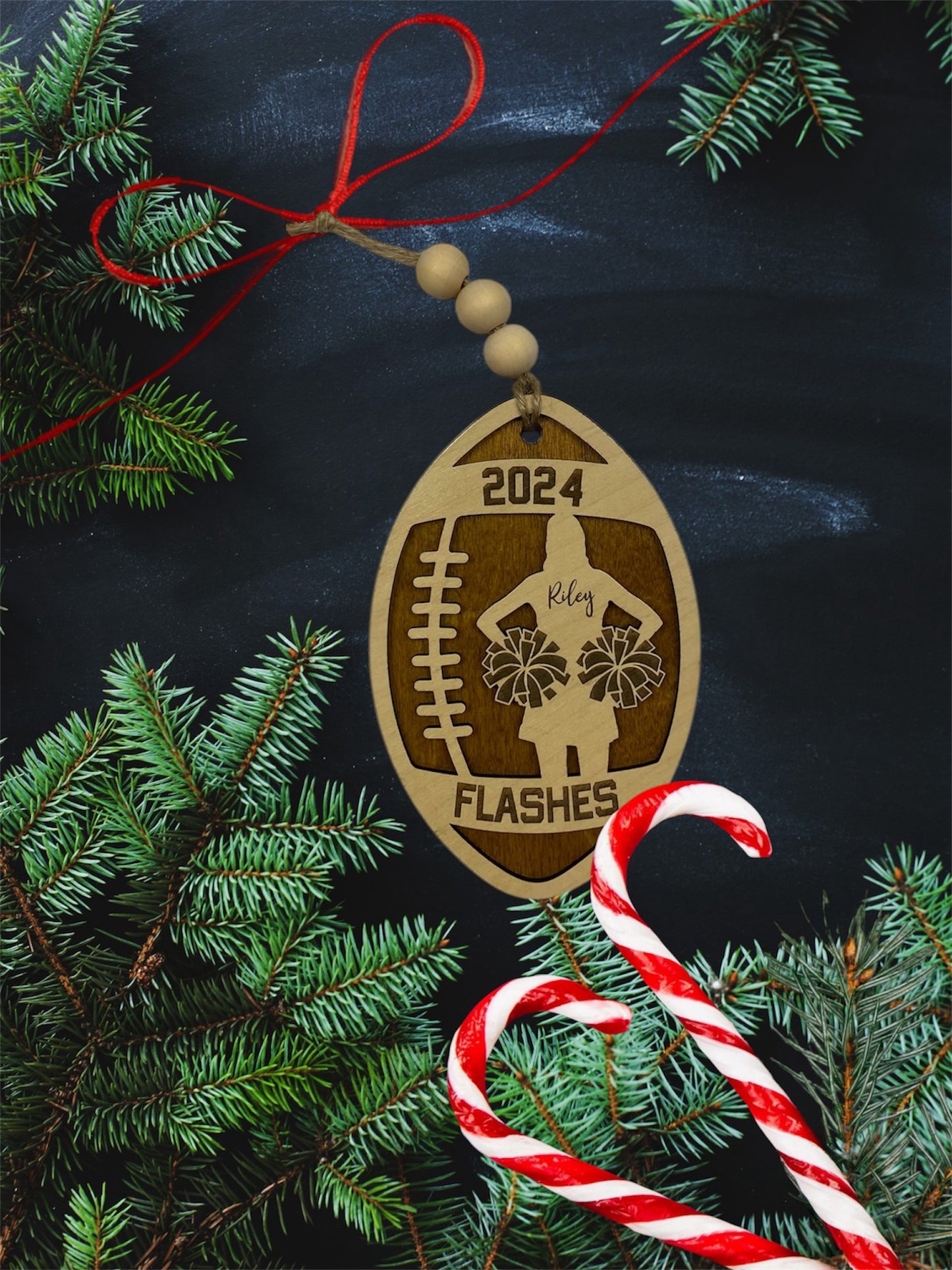 Personalized Cheerleader Ornament