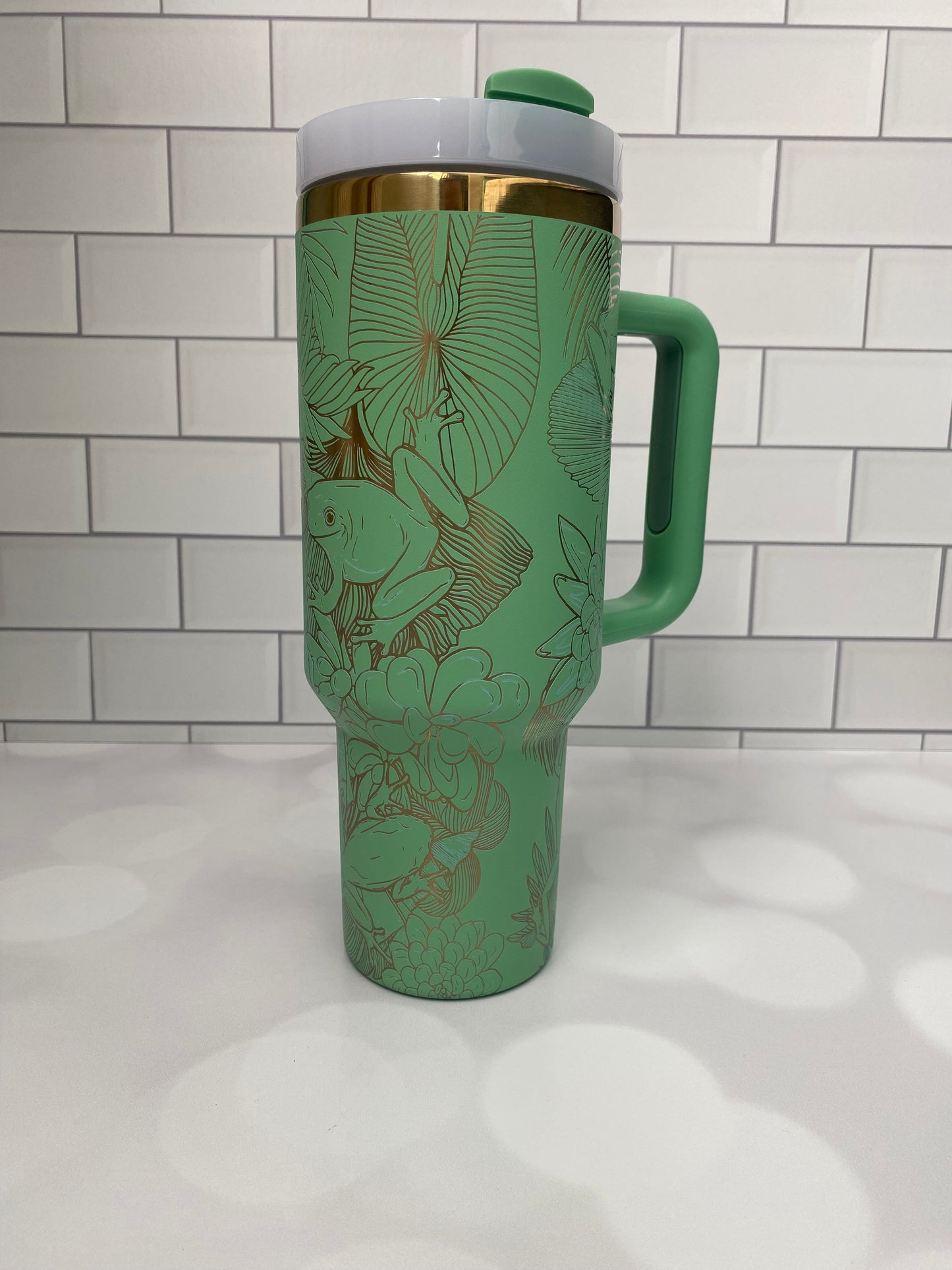 40oz Tree Frog Tumbler