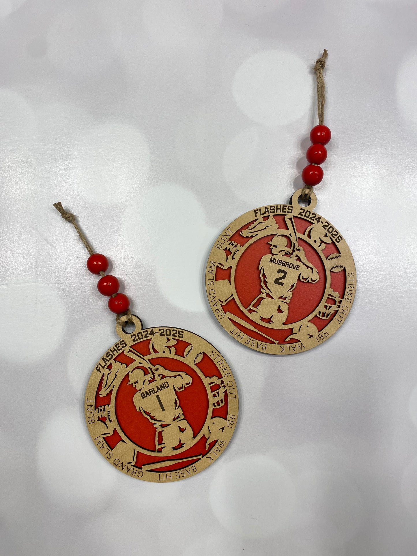 Personalized Baseball Player Ornament