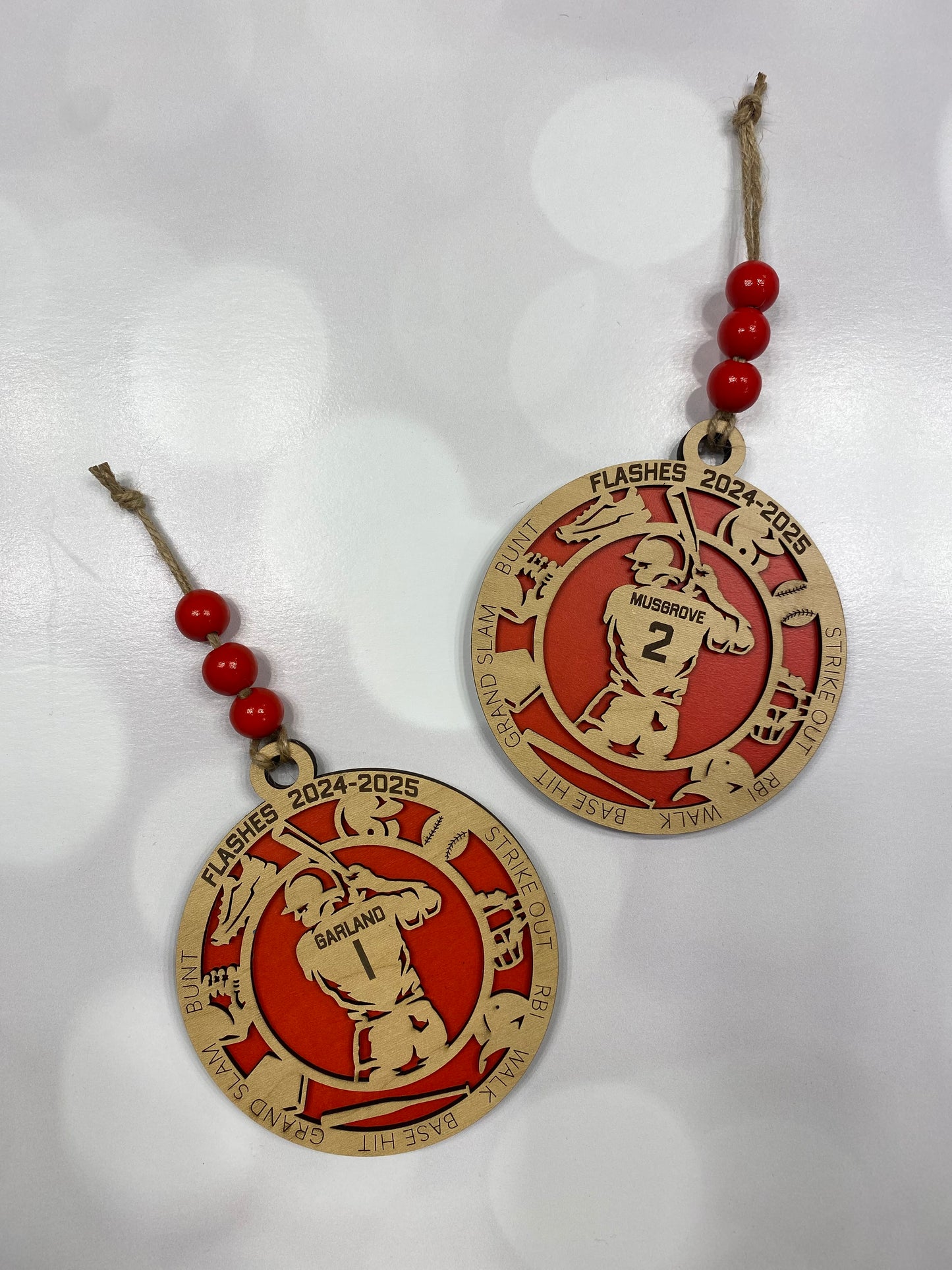 Personalized Baseball Player Ornament
