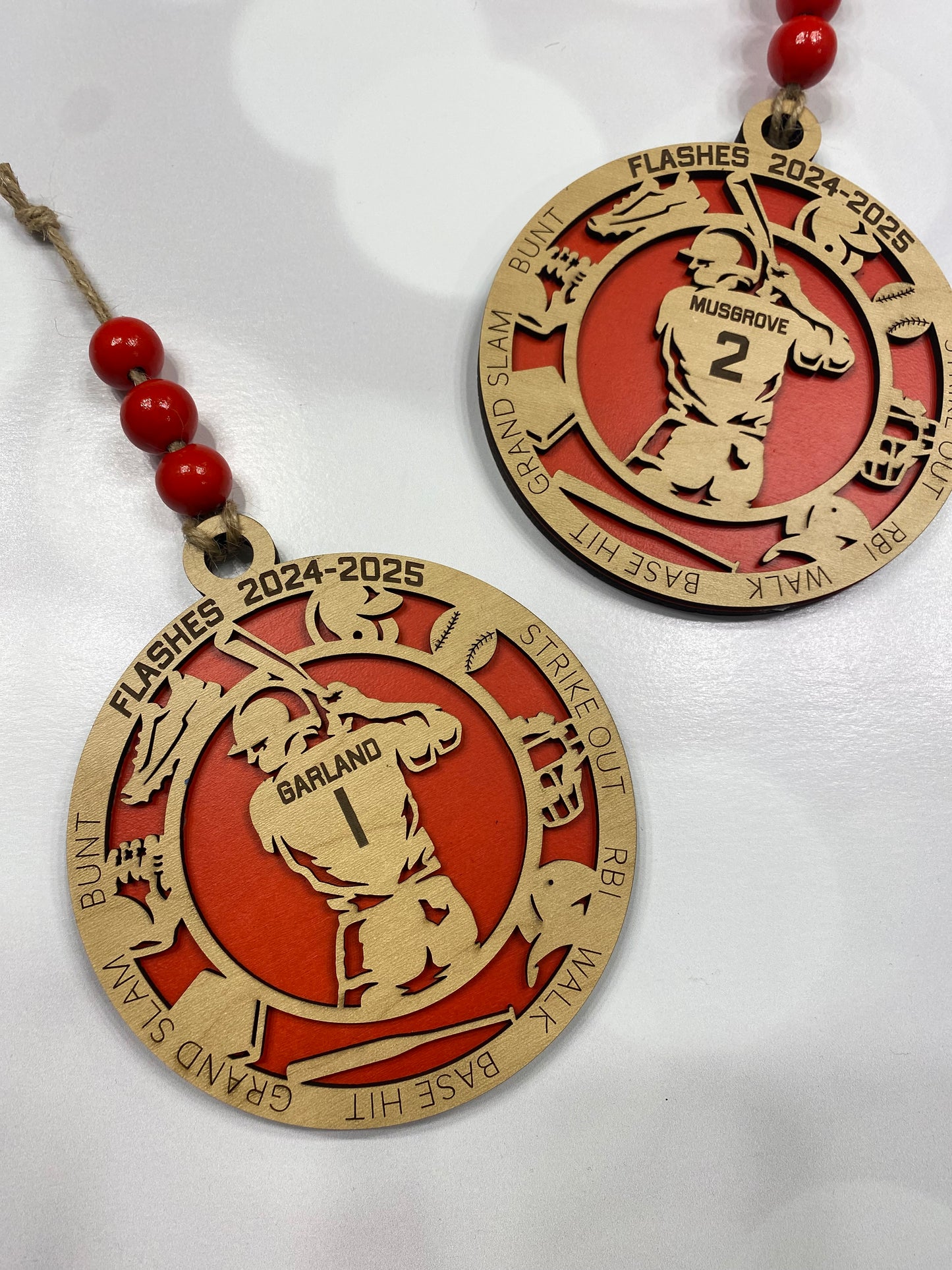 Personalized Baseball Player Ornament