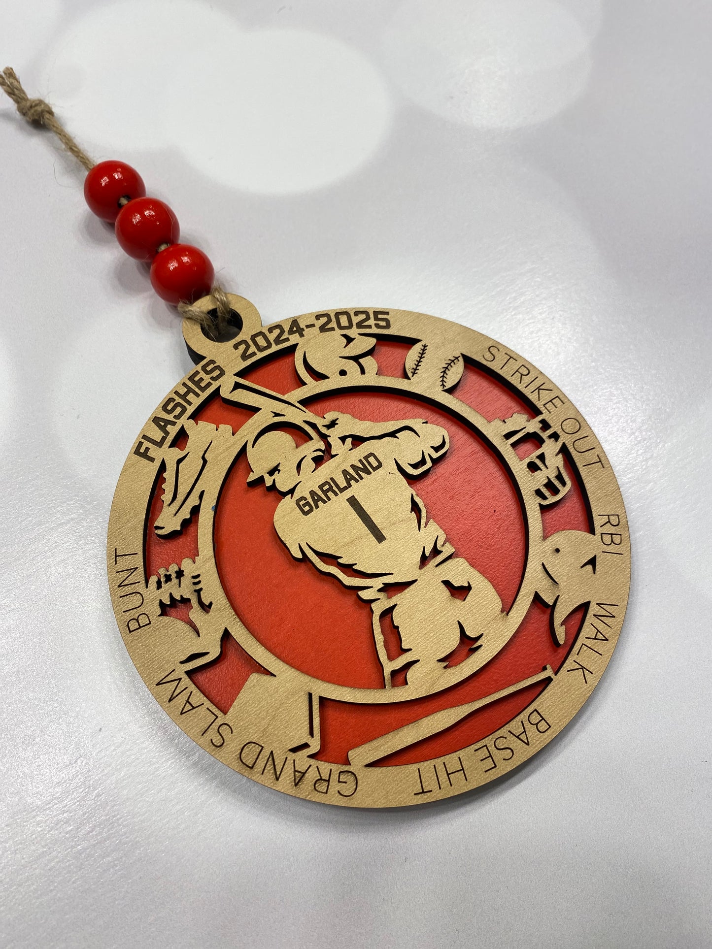Personalized Baseball Player Ornament