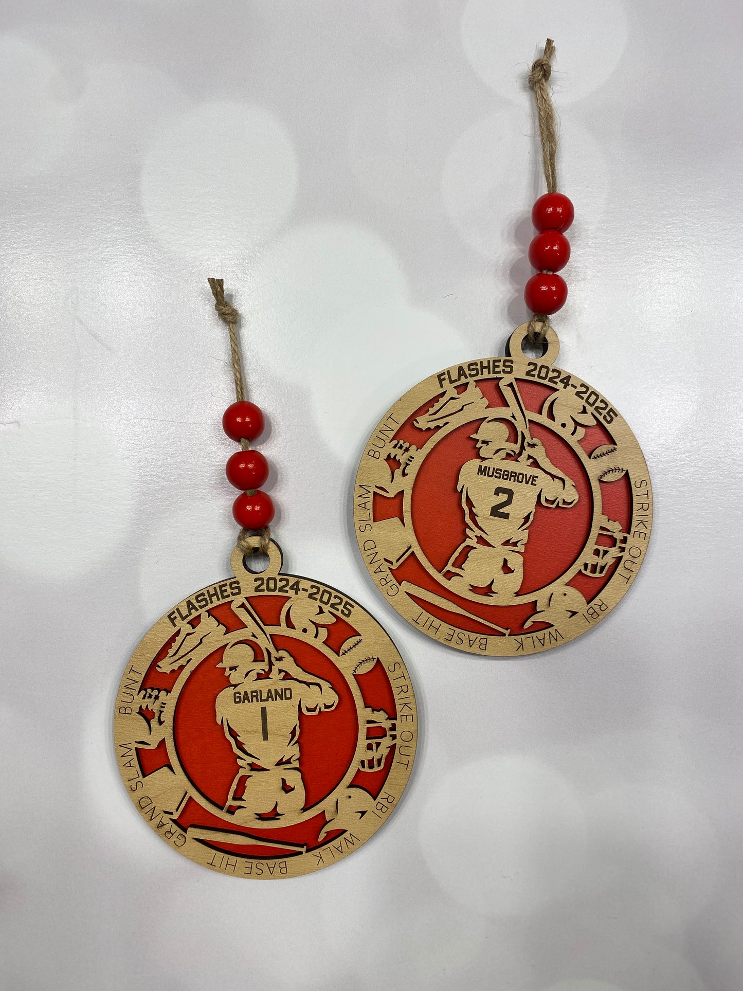 Personalized Baseball Player Ornament