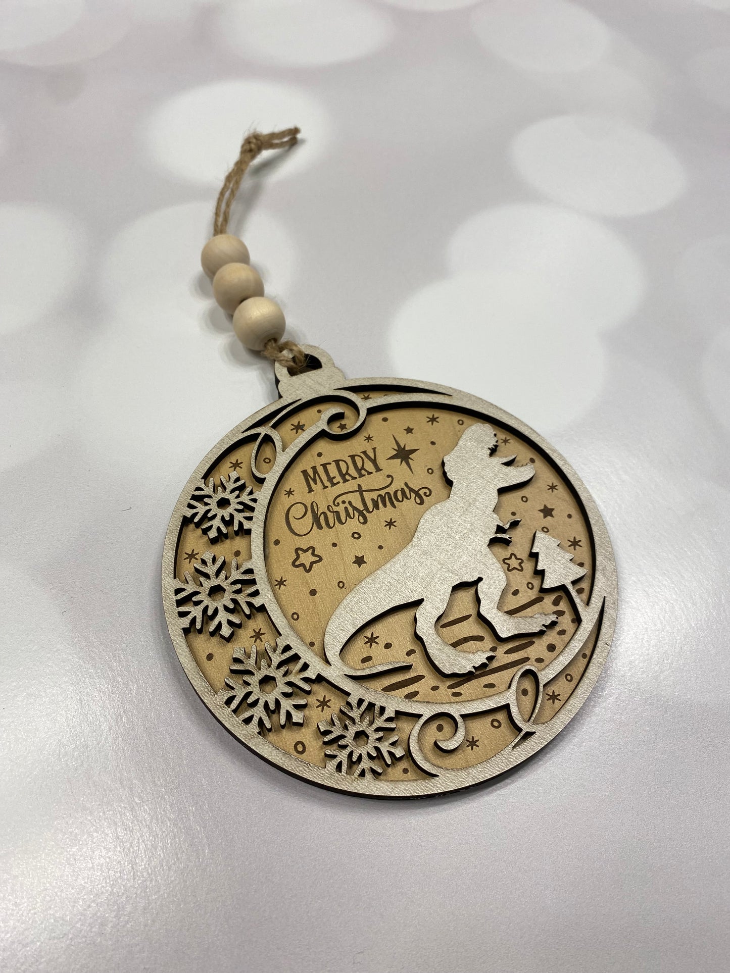 Dinosaur Christmas Ornament