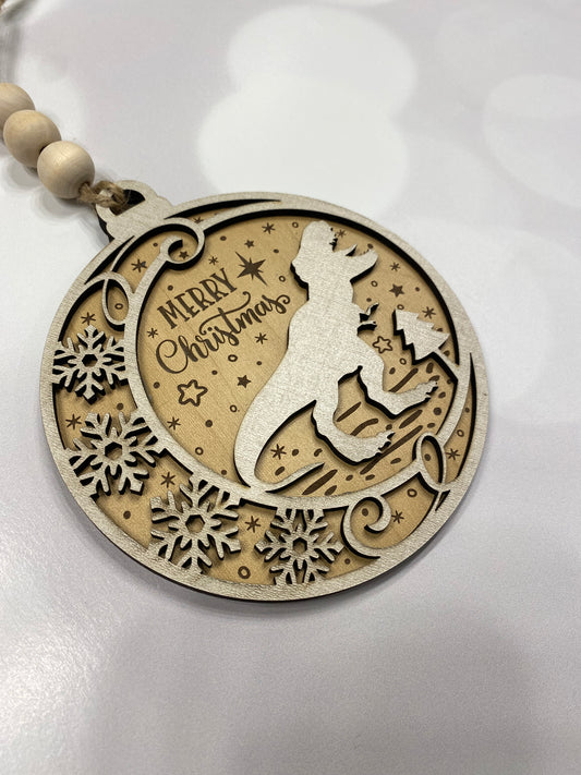 Dinosaur Christmas Ornament