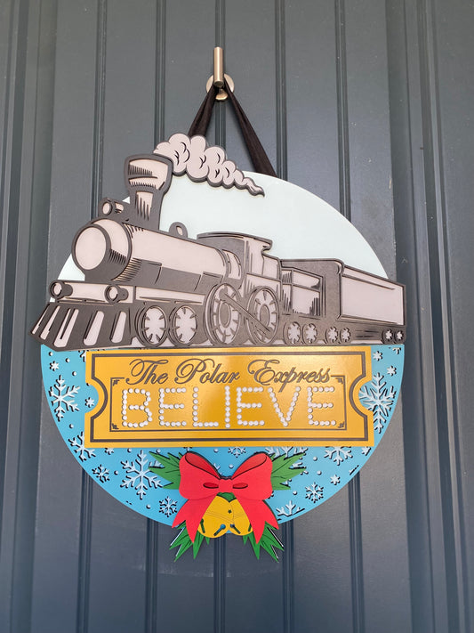 Polar Express Door Hanger