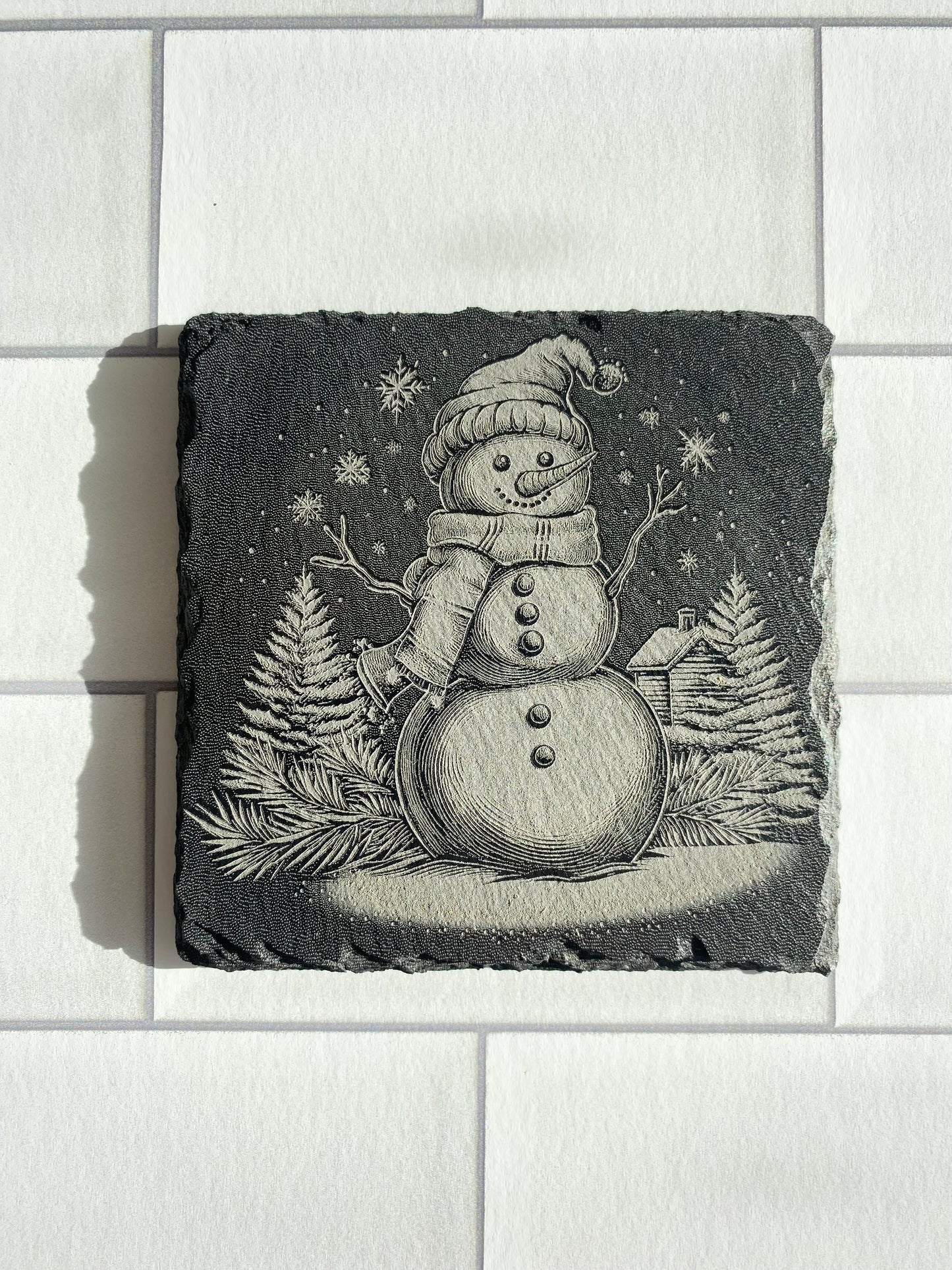 Slate Christmas Coasters