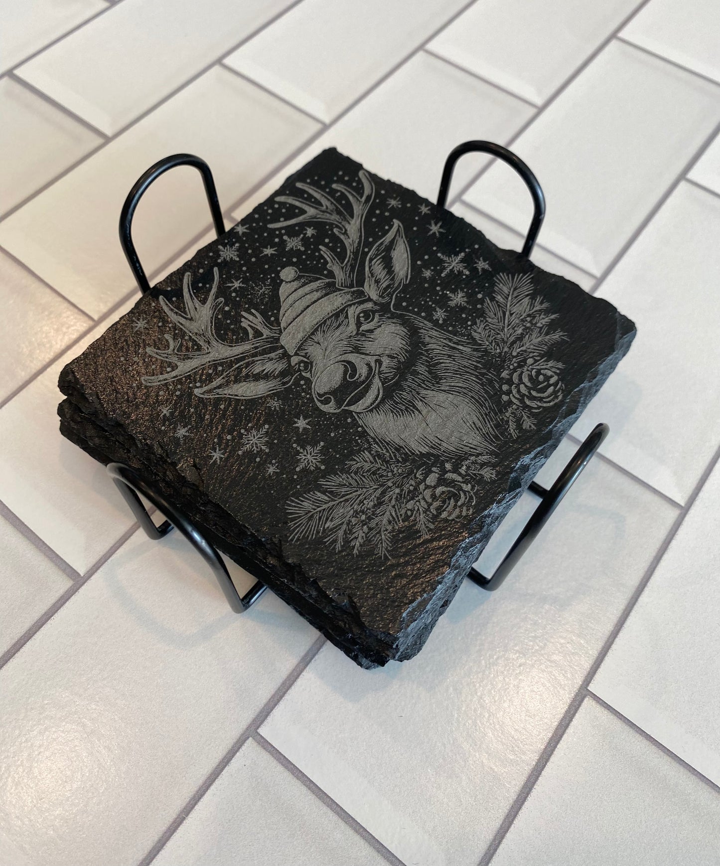 Christmas Reindeer Coasters
