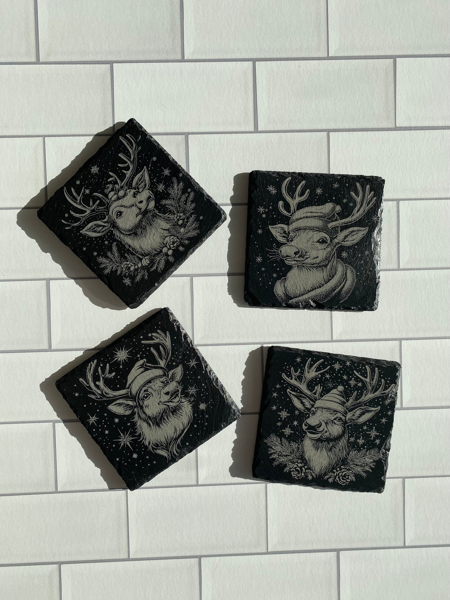 Christmas Reindeer Coasters