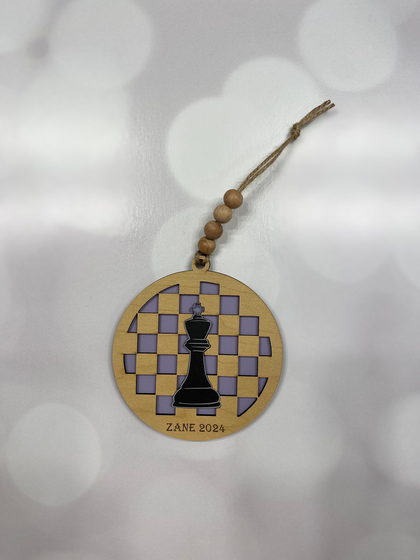 Personalized Chess Ornament