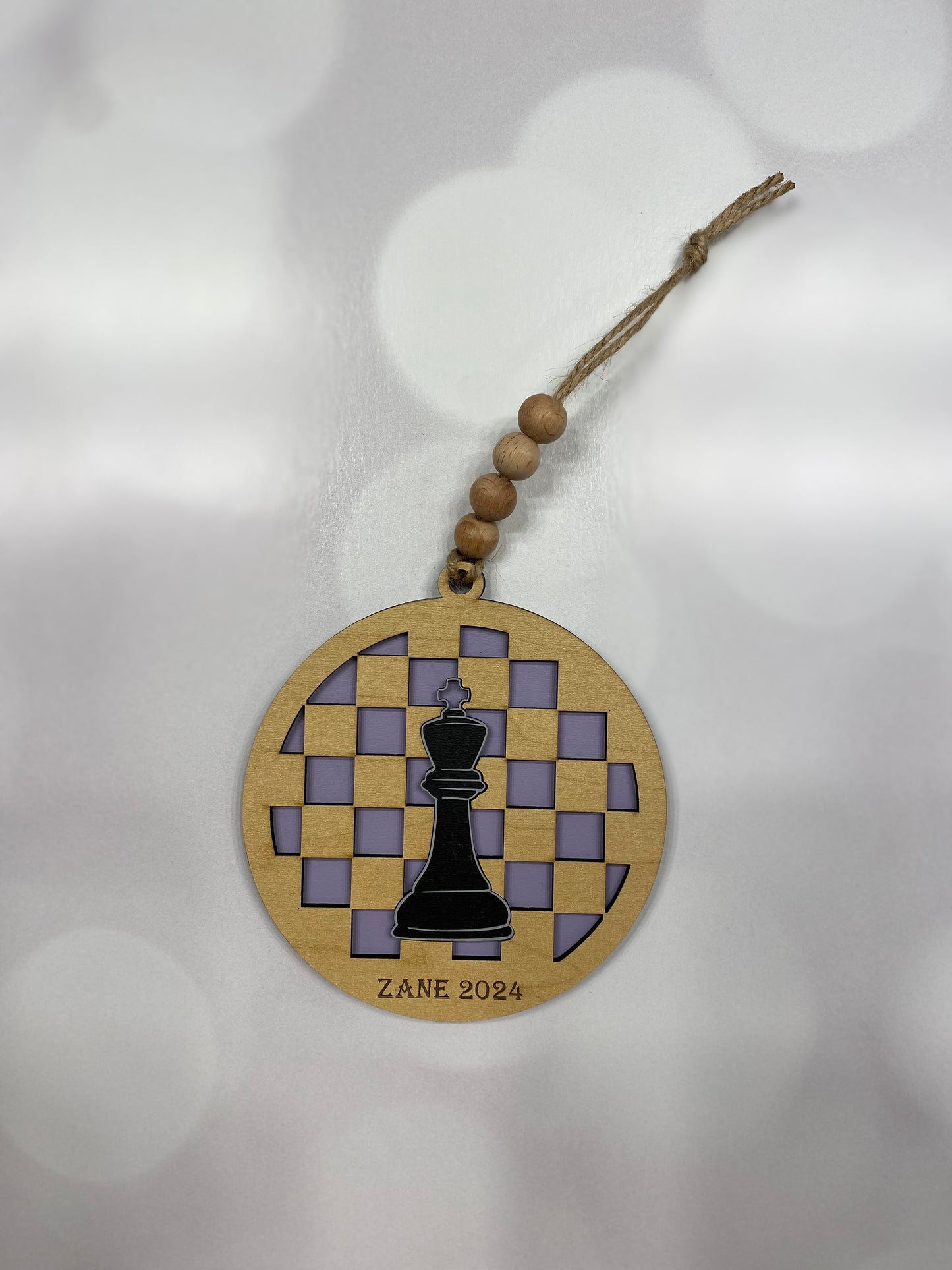 Personalized Chess Ornament