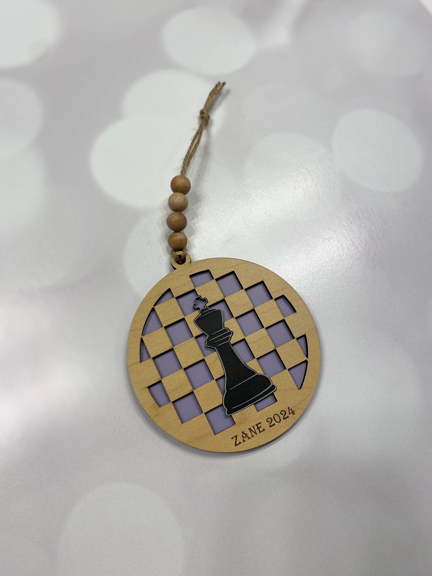 Personalized Chess Ornament