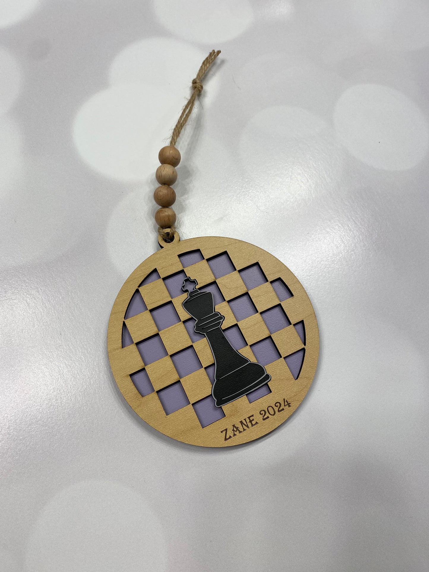 Personalized Chess Ornament