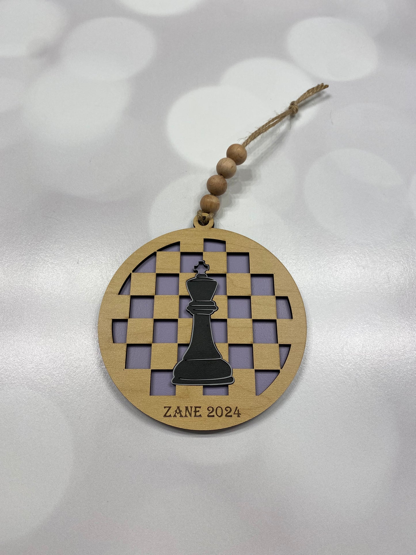 Personalized Chess Ornament
