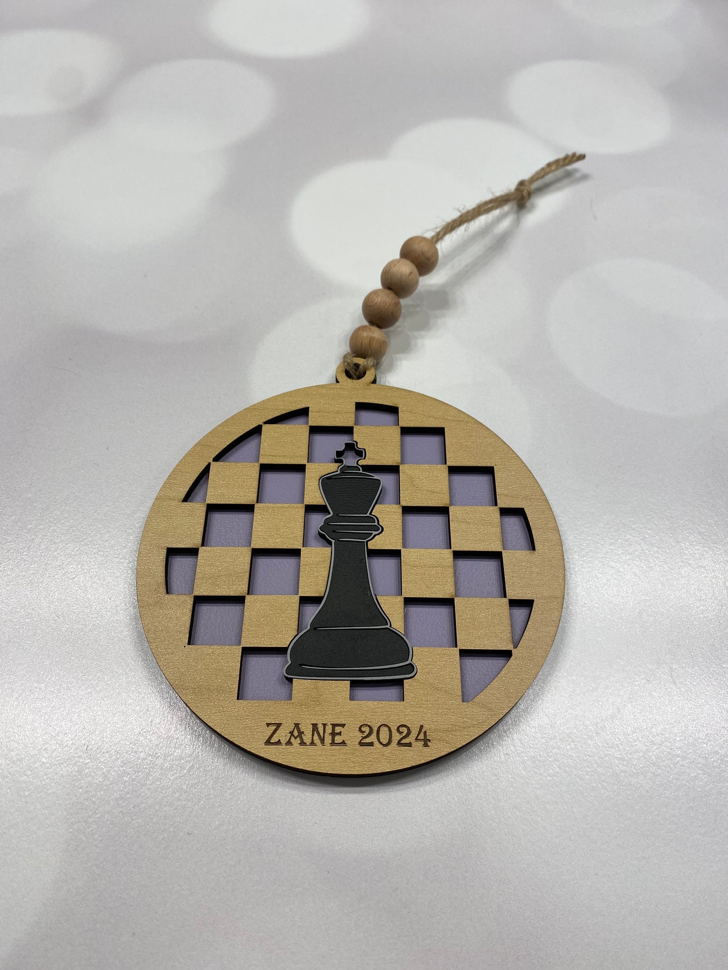 Personalized Chess Ornament