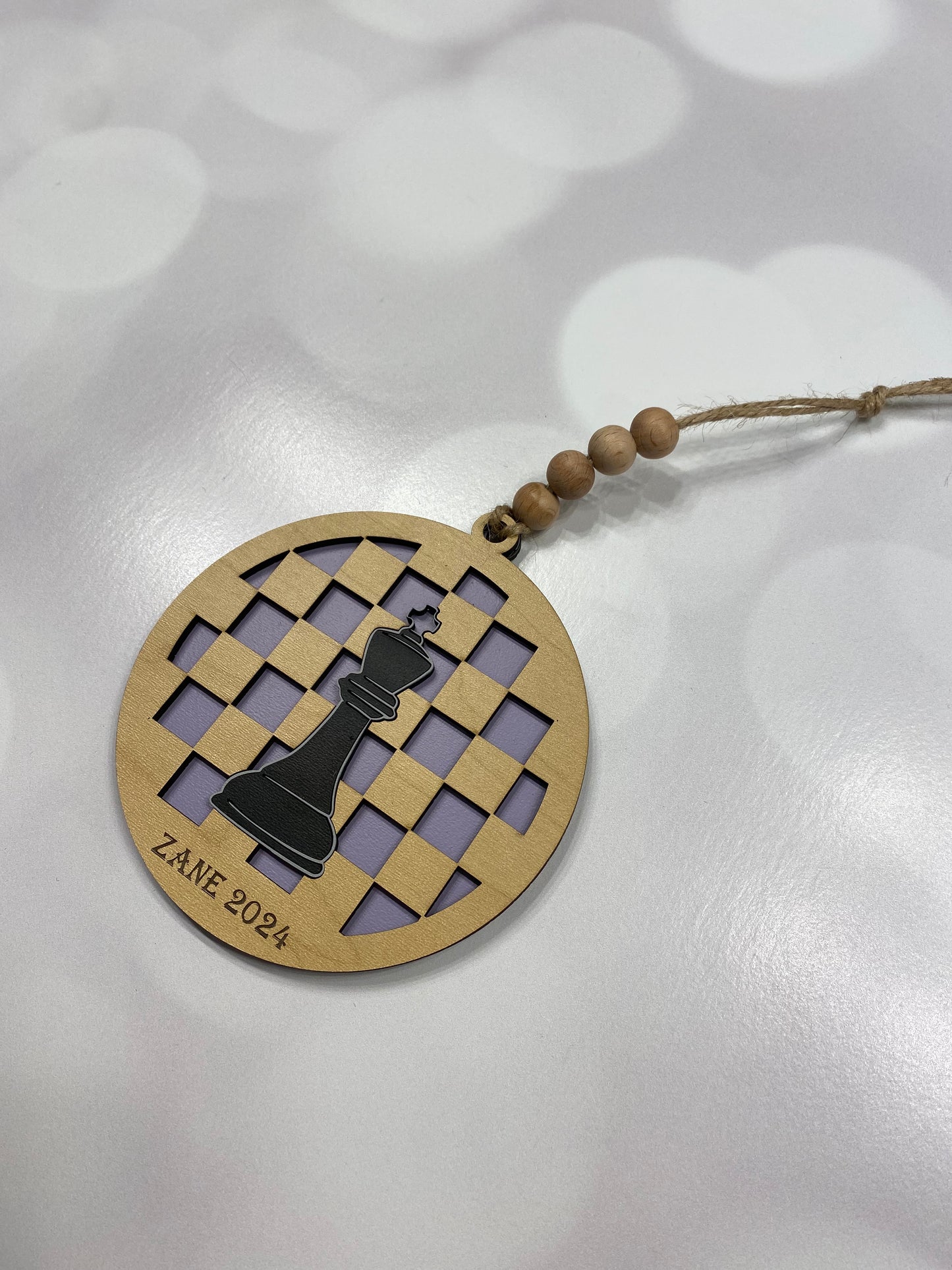 Personalized Chess Ornament