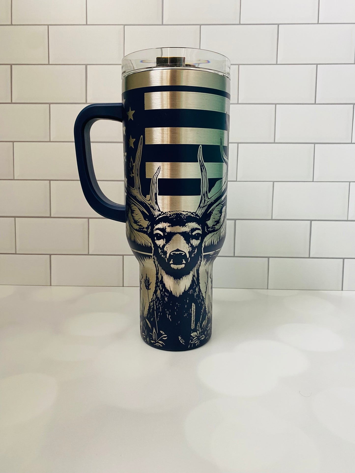 40oz Rugged Patriot Tumbler