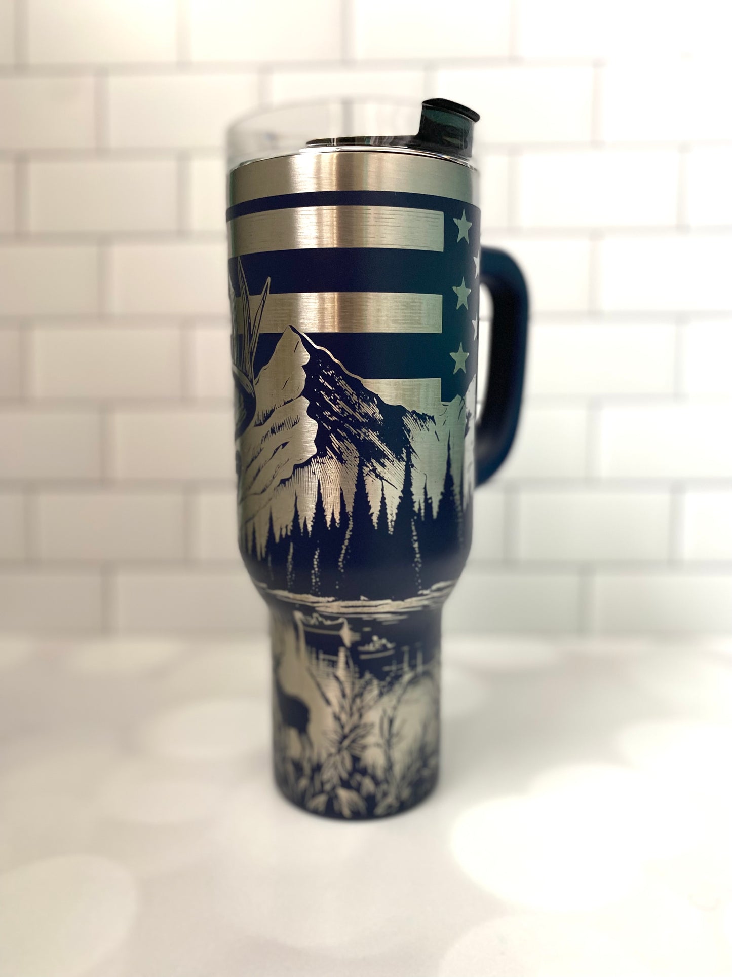 40oz Rugged Patriot Tumbler