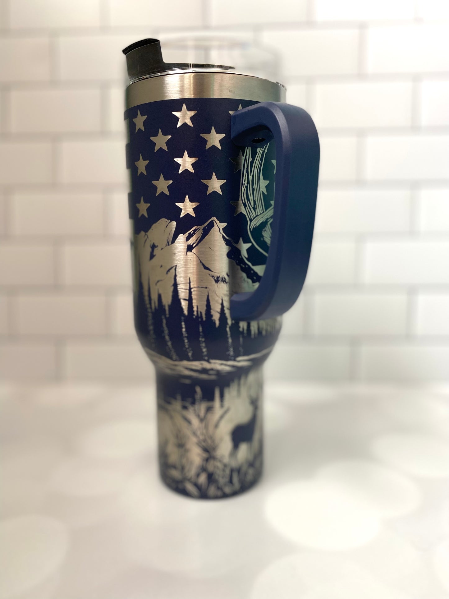 40oz Rugged Patriot Tumbler