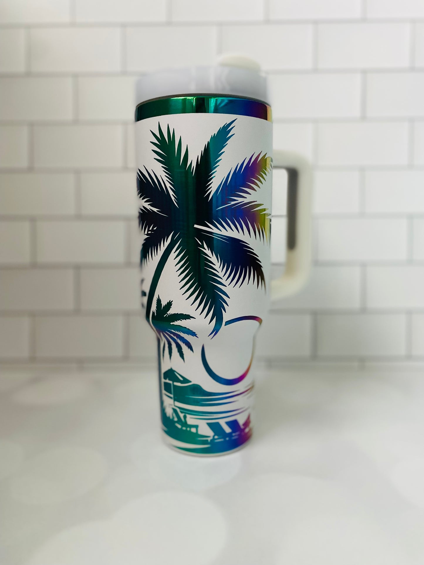 40oz Salty Little Beach Tumbler