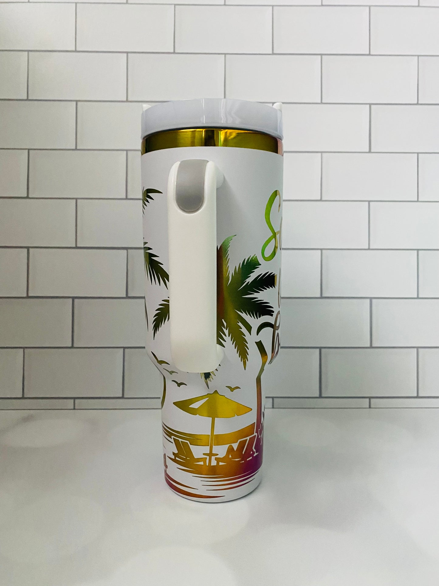 40oz Salty Little Beach Tumbler