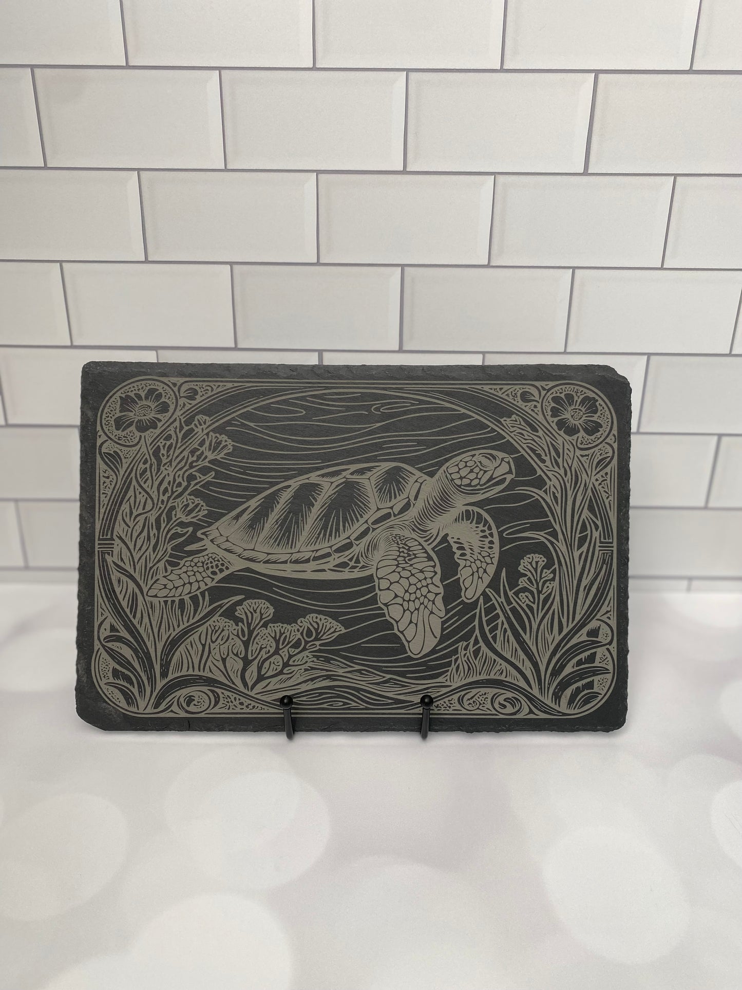 Sea Turtle Slate Cutting Board