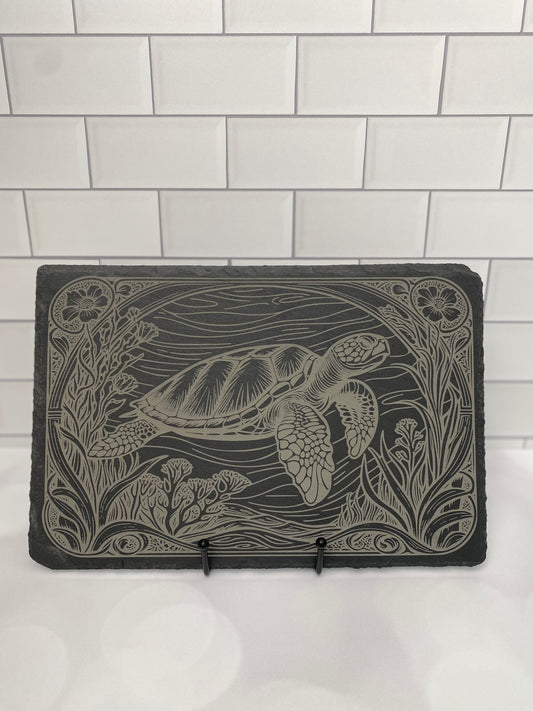 Sea Turtle Slate Cutting Board