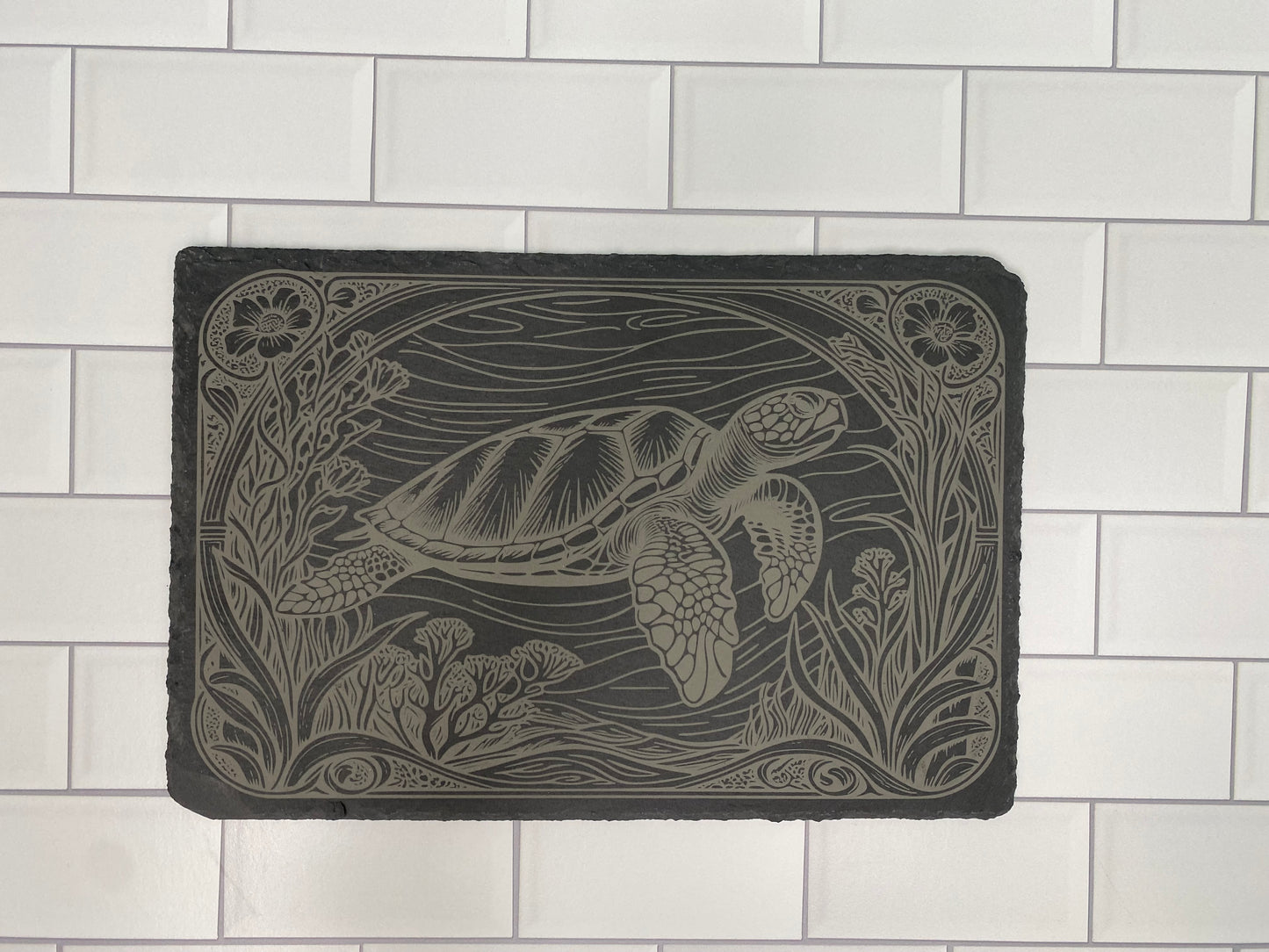 Sea Turtle Slate Cutting Board