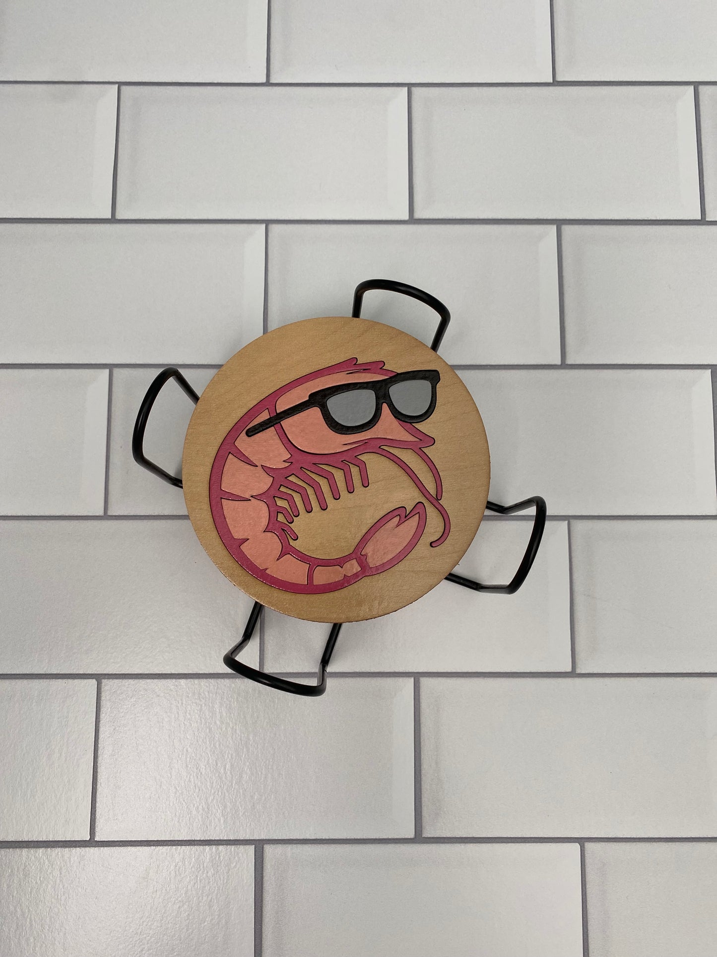Coastal Quirky Shrimp Coasters