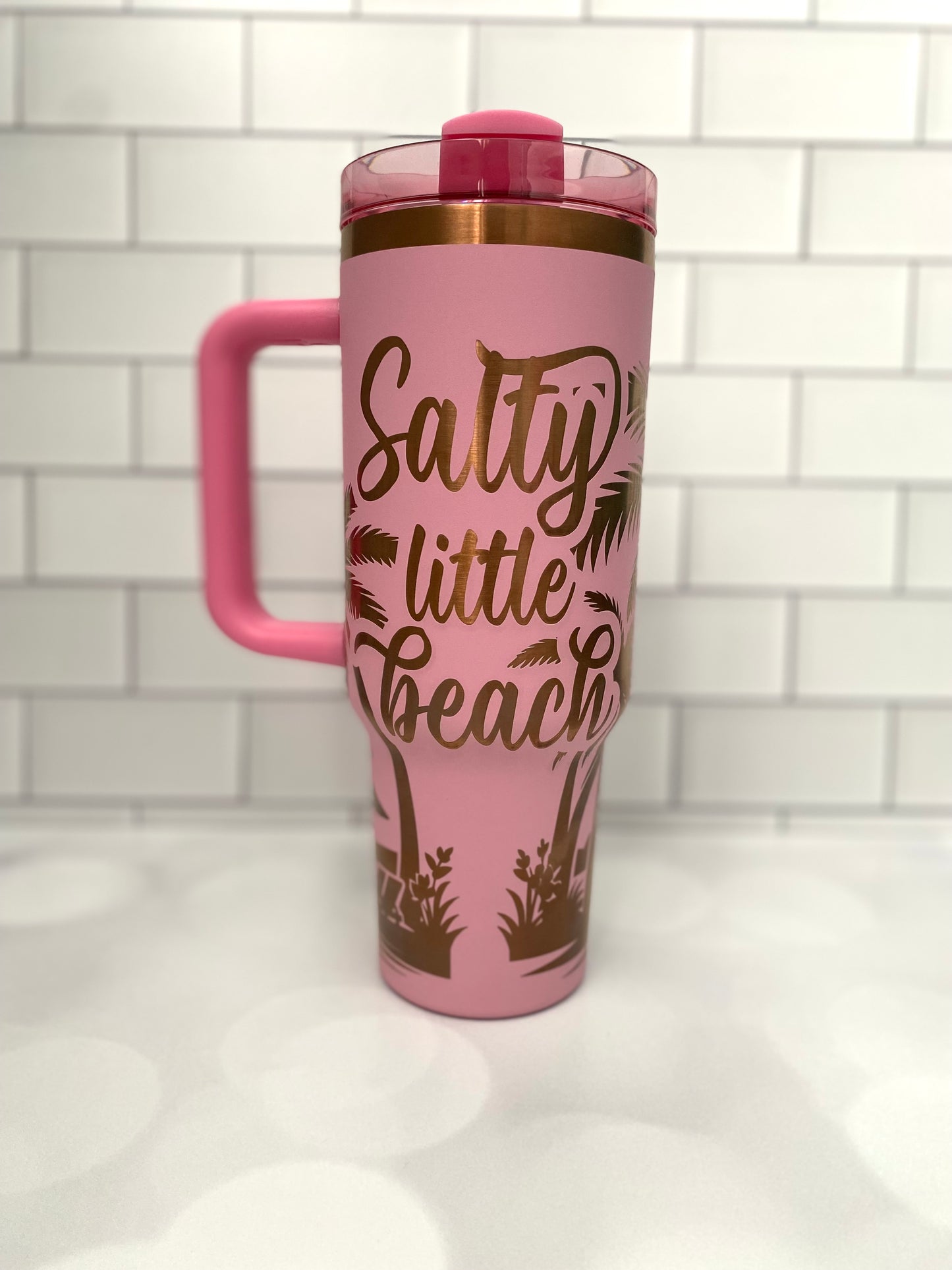 40oz Salty Little Beach Tumbler