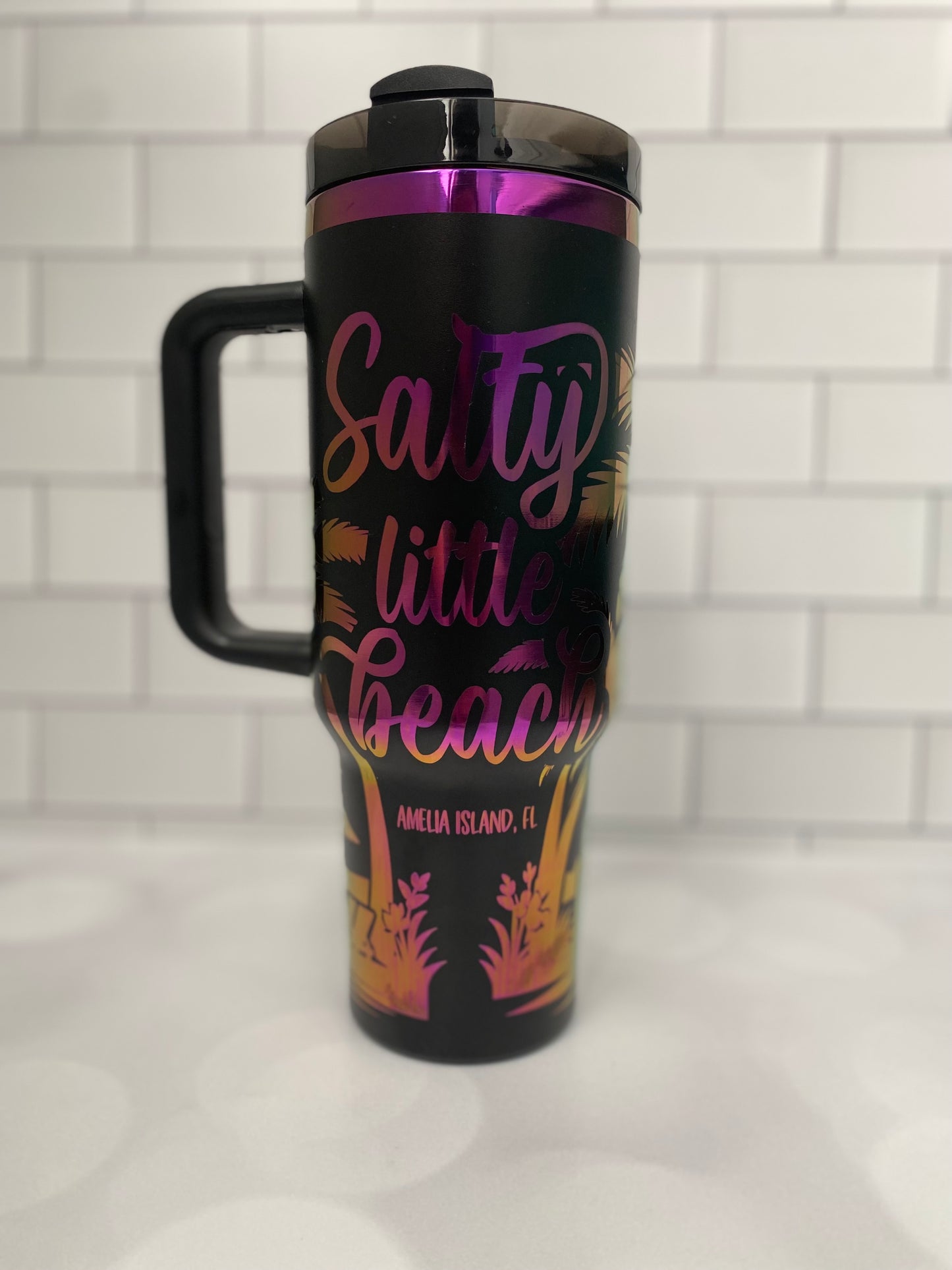 40oz Salty Little Beach Tumbler
