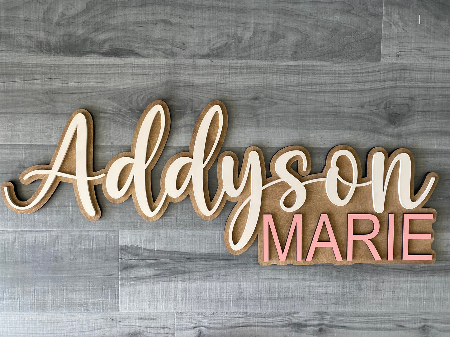 Personalized Name Wood Wall Sign