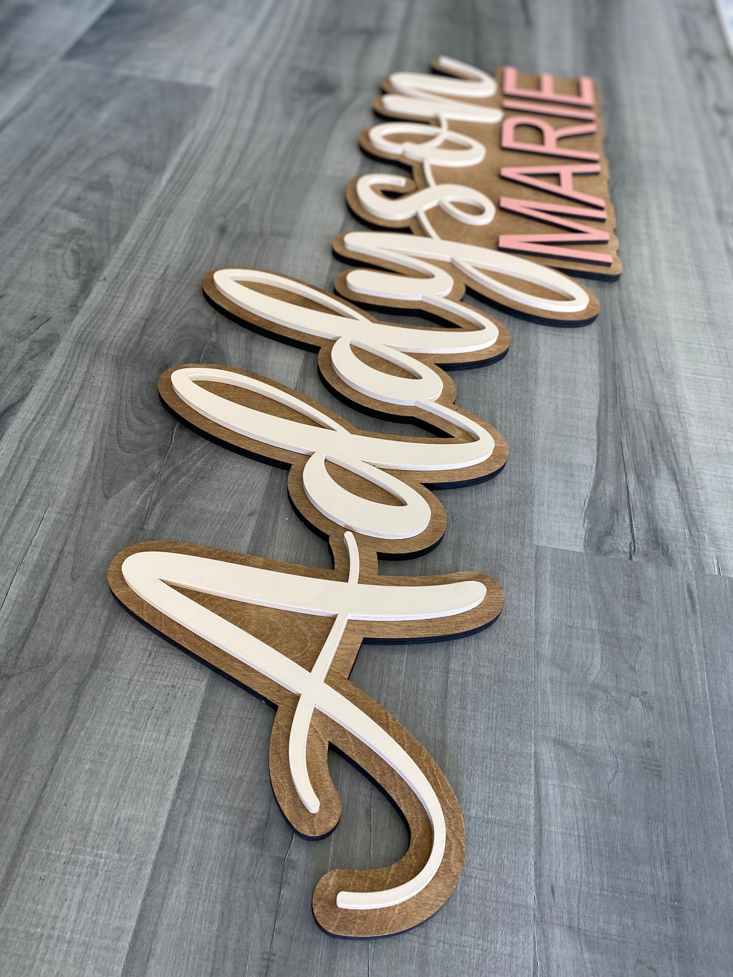 Personalized Name Wood Wall Sign