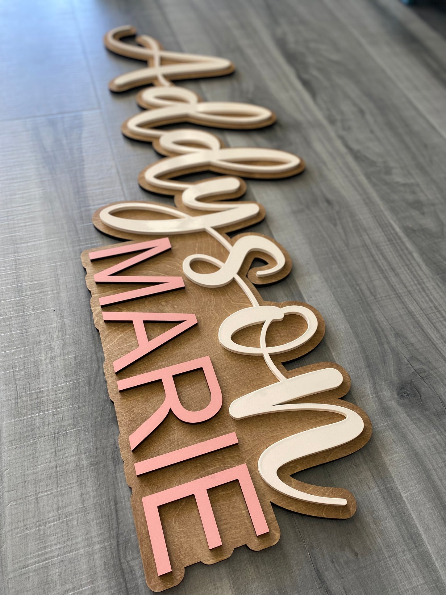 Personalized Name Wood Wall Sign