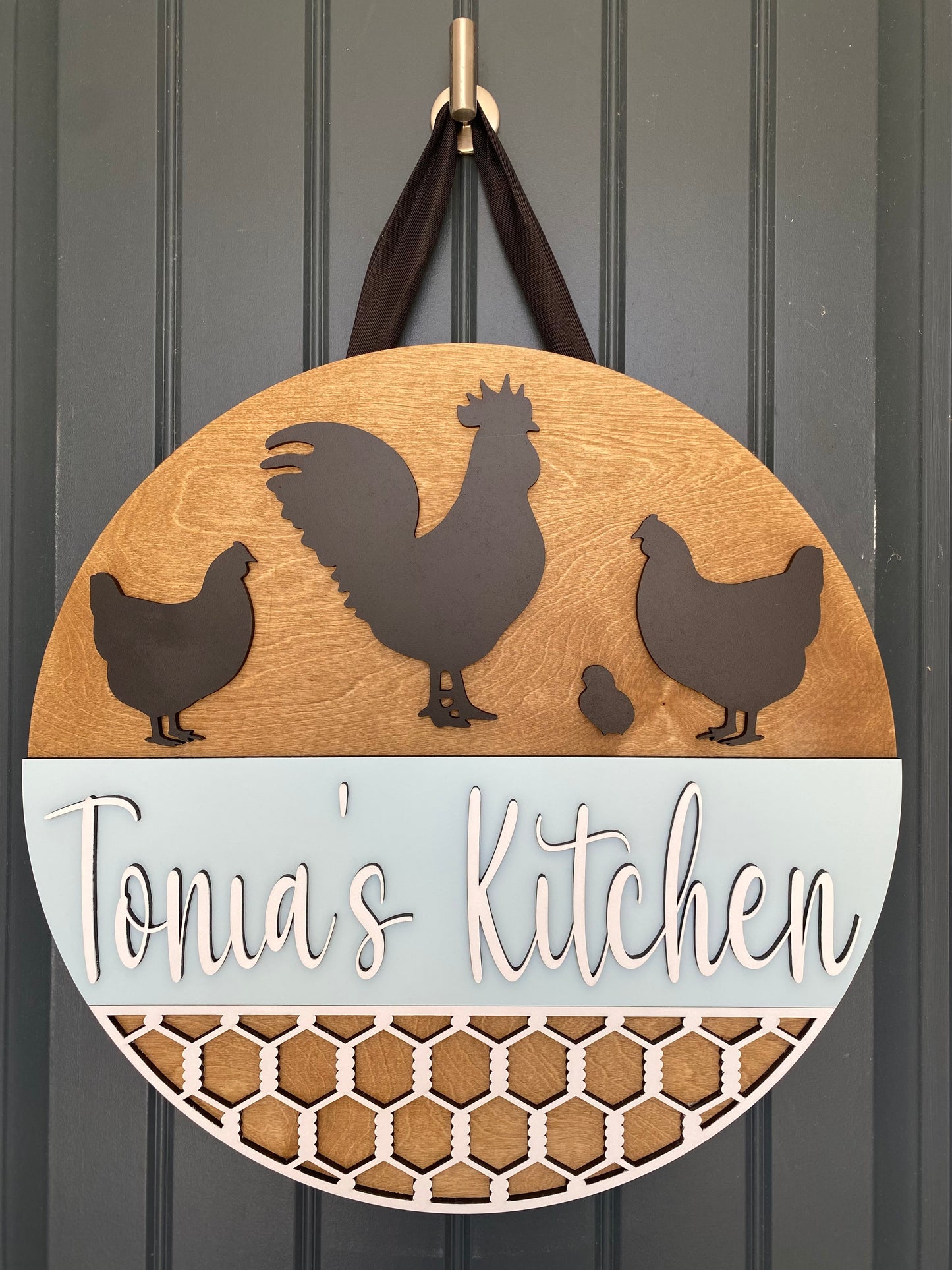 Rustic Farmhouse Personalized Kitchen Sign