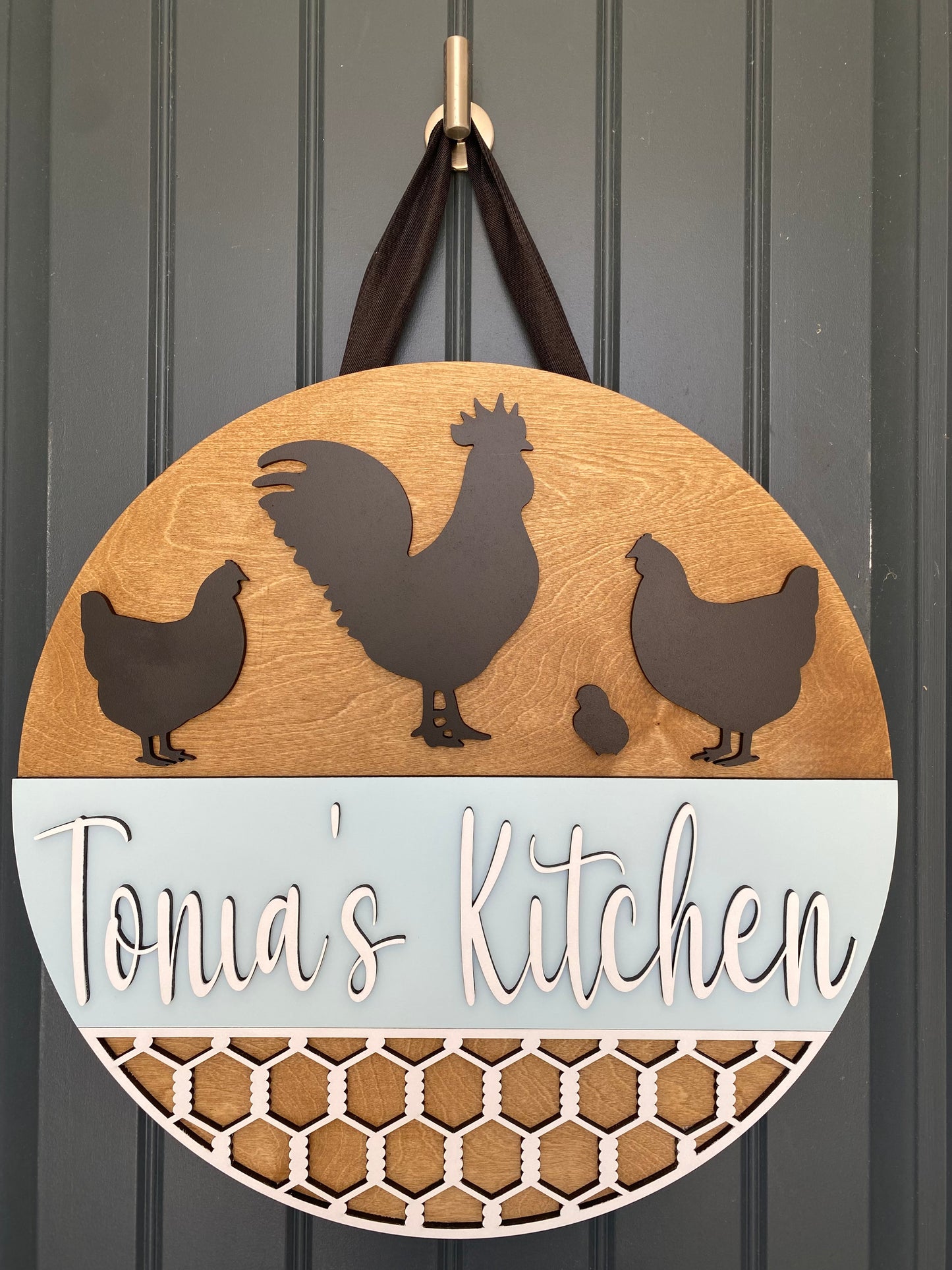 Rustic Farmhouse Personalized Kitchen Sign