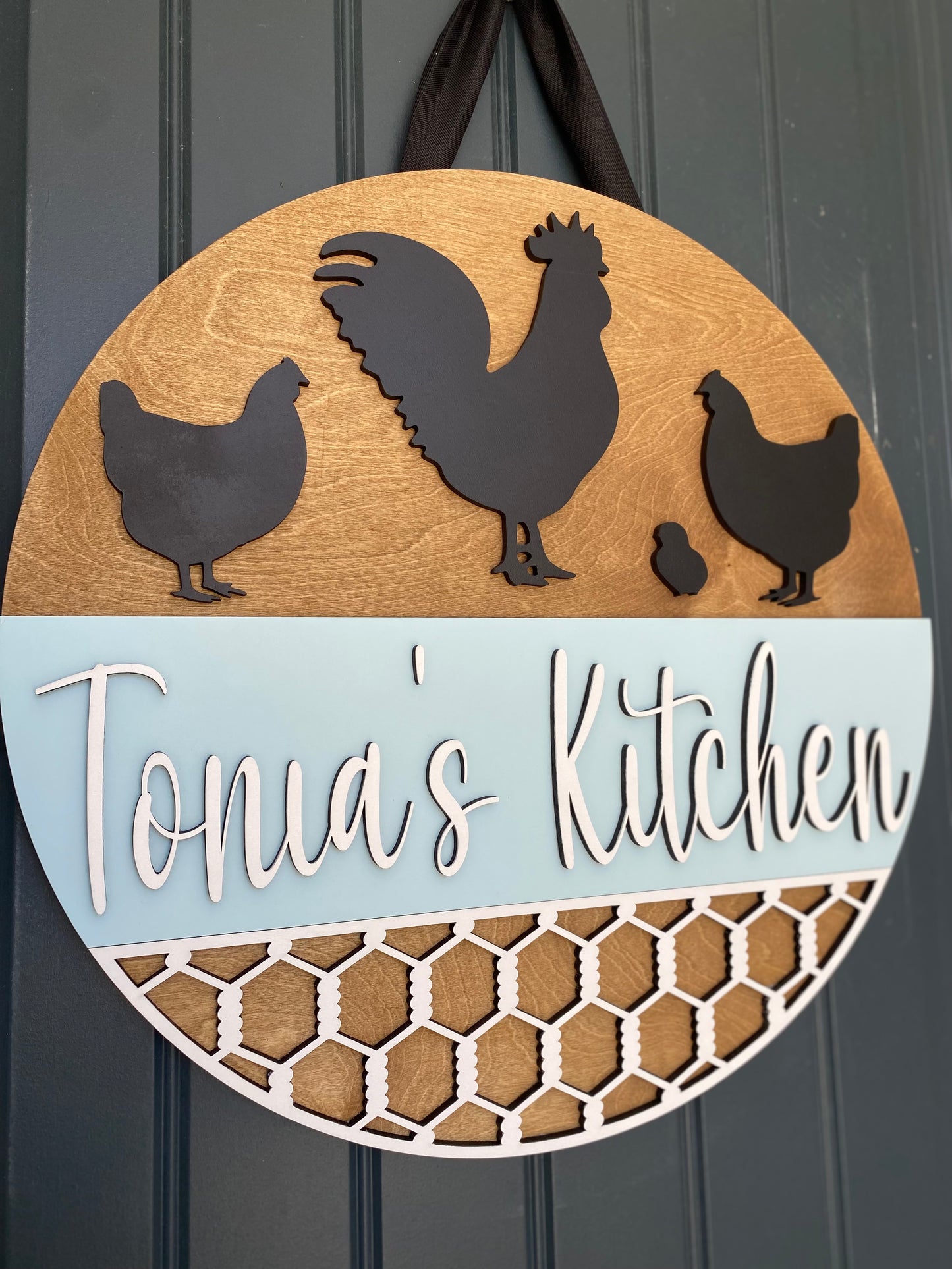 Rustic Farmhouse Personalized Kitchen Sign