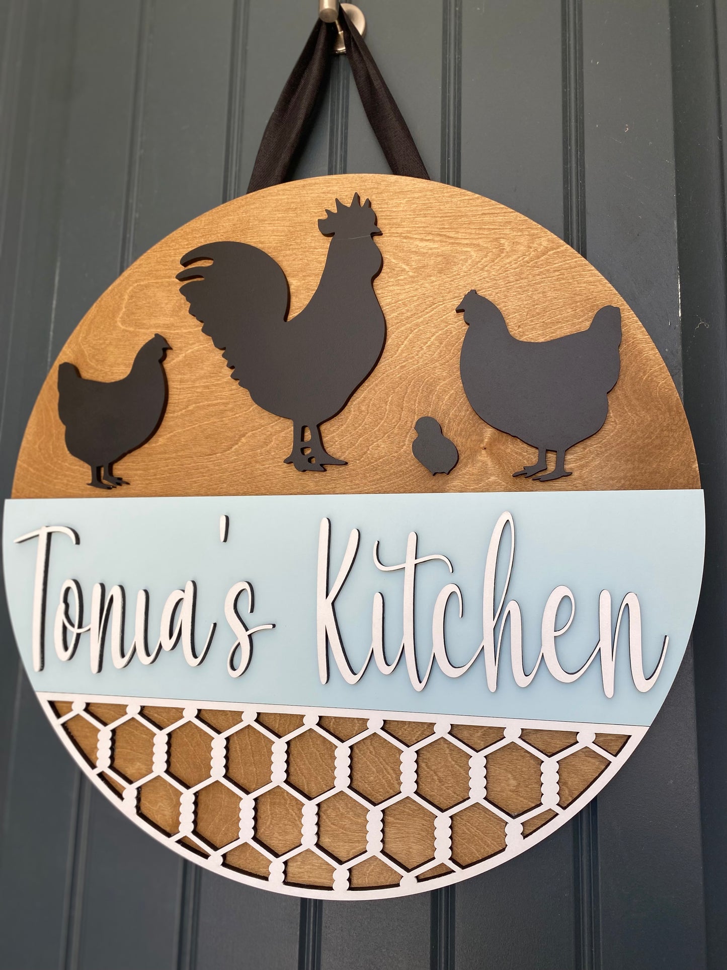 Rustic Farmhouse Personalized Kitchen Sign