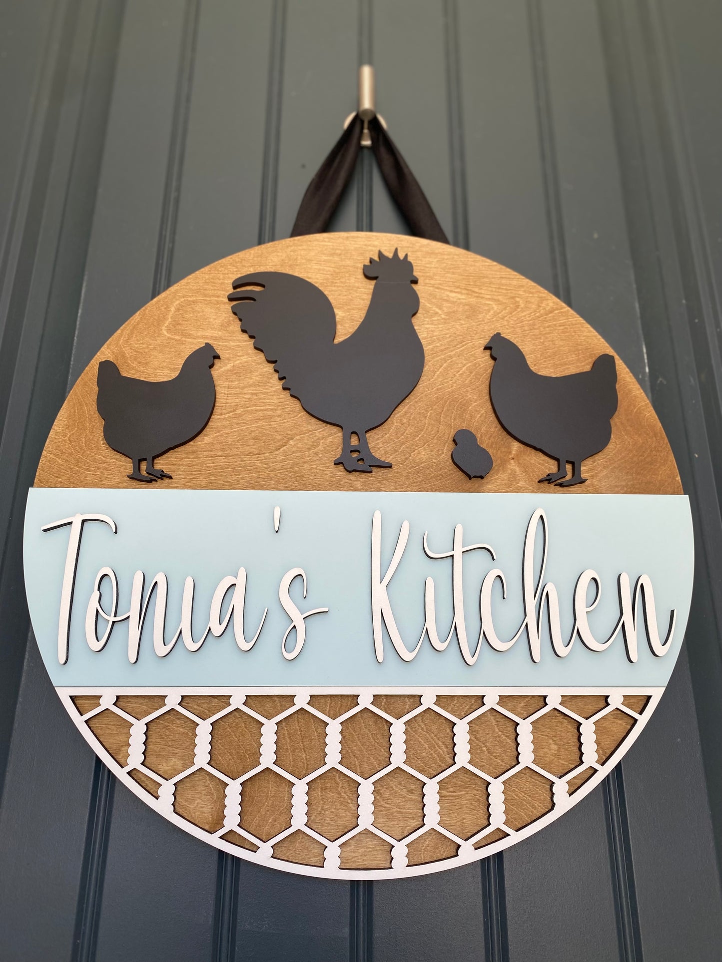 Rustic Farmhouse Personalized Kitchen Sign