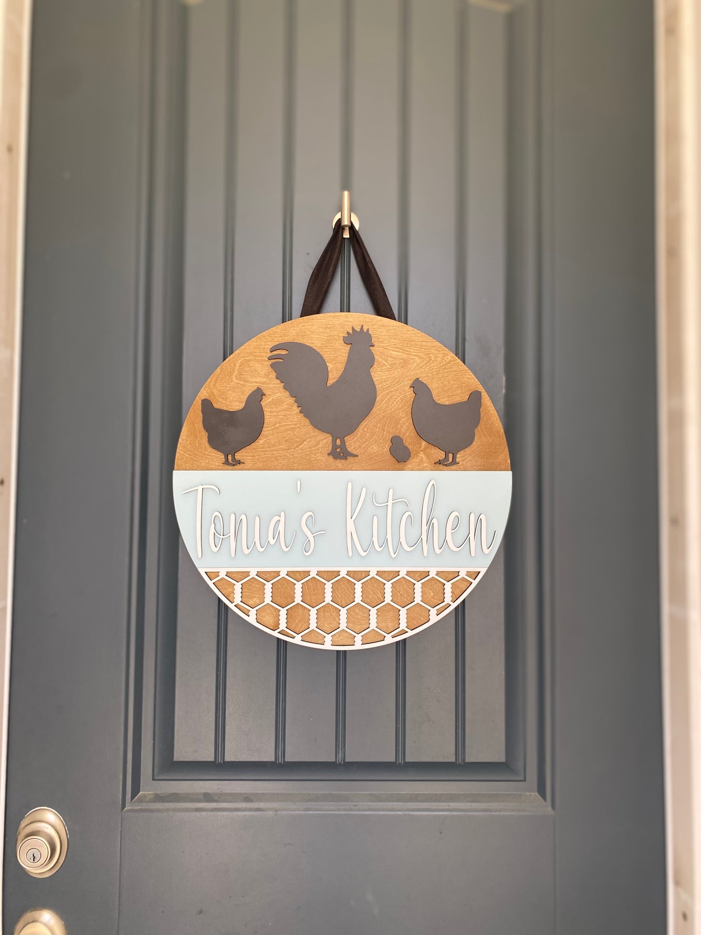 Rustic Farmhouse Personalized Kitchen Sign