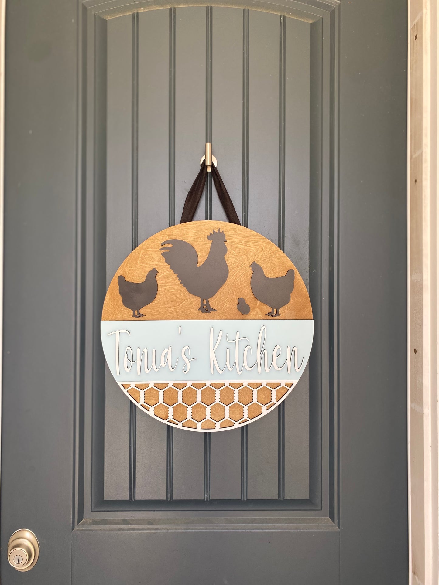 Rustic Farmhouse Personalized Kitchen Sign
