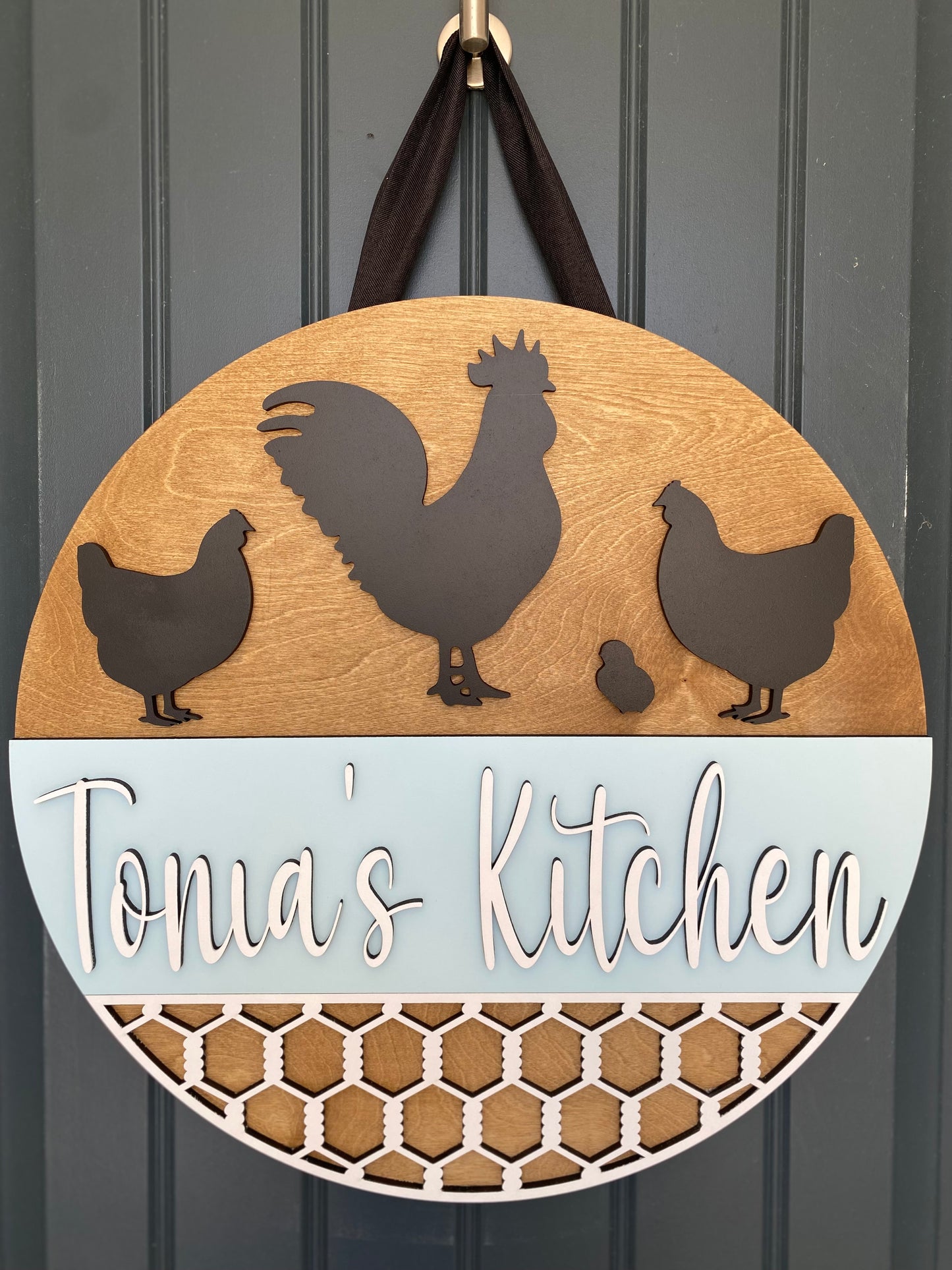 Rustic Farmhouse Personalized Kitchen Sign